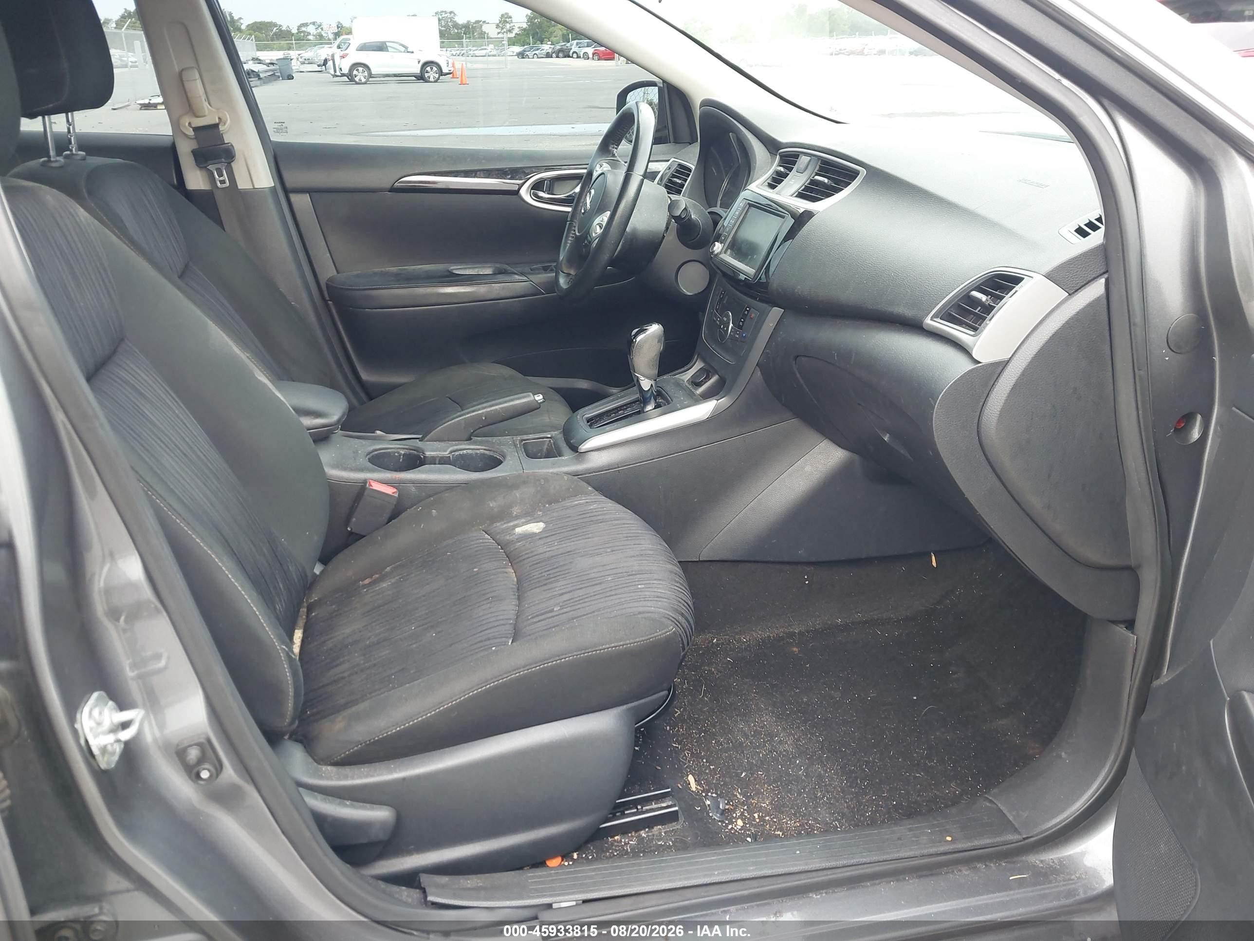 2019 Nissan Sentra Sv Gray vin: 3N1AB7AP7KY361594