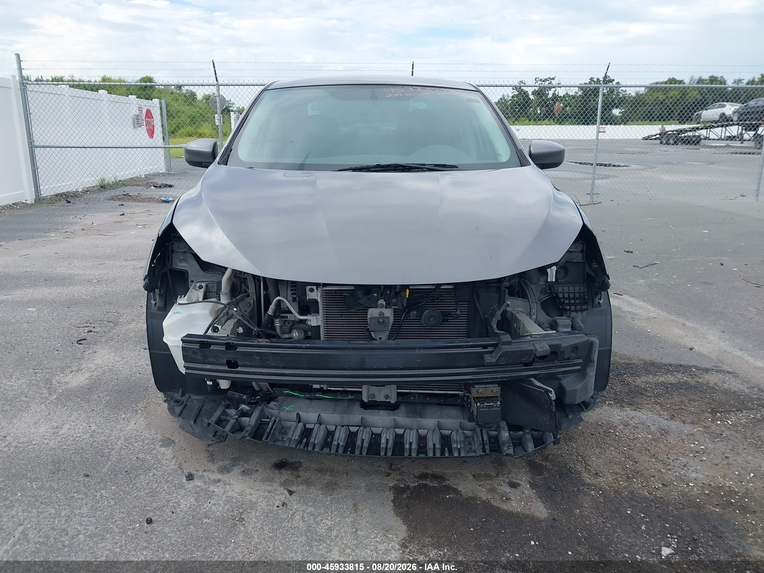 2019 Nissan Sentra Sv Gray vin: 3N1AB7AP7KY361594