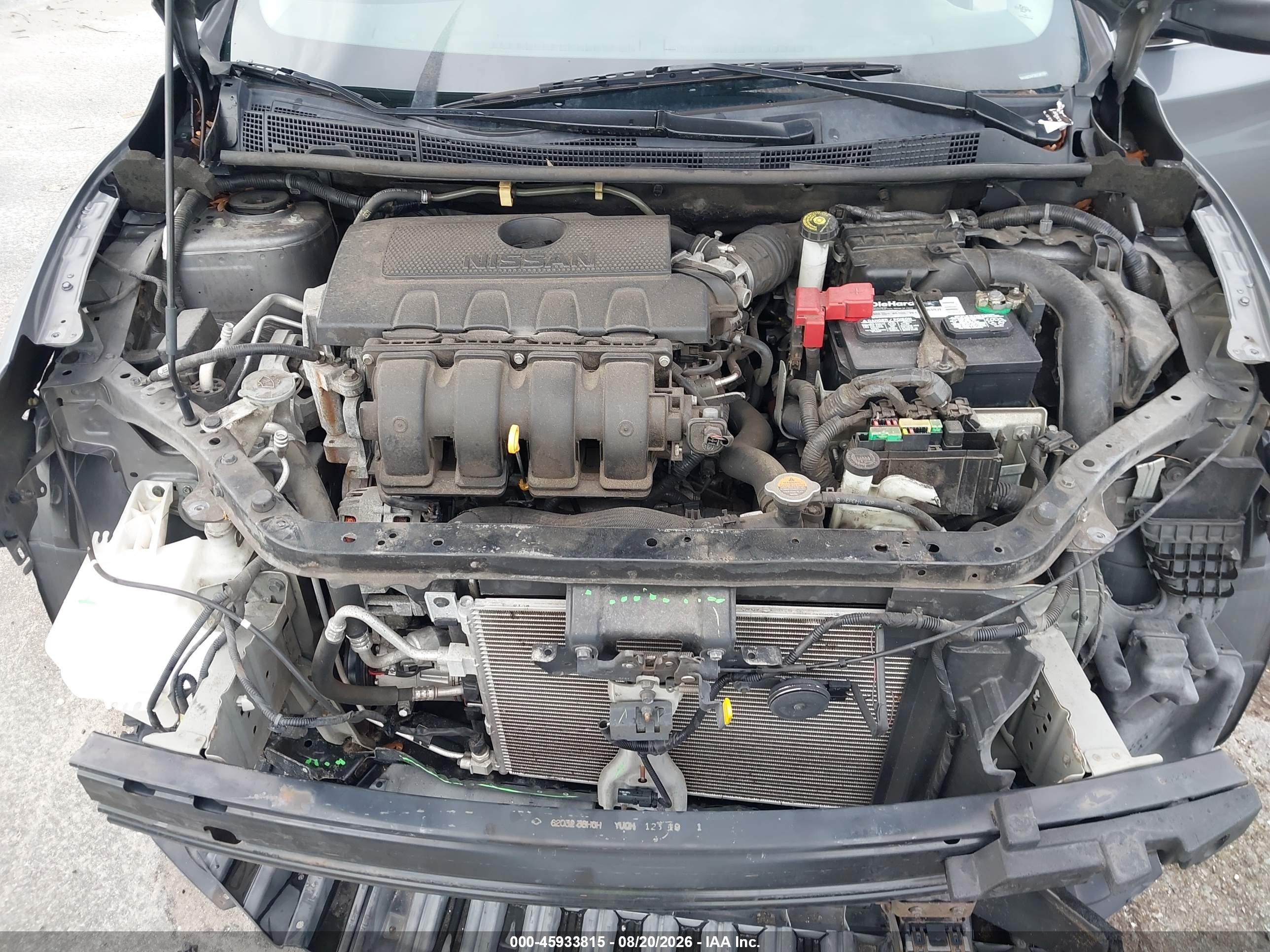 2019 Nissan Sentra Sv Gray vin: 3N1AB7AP7KY361594