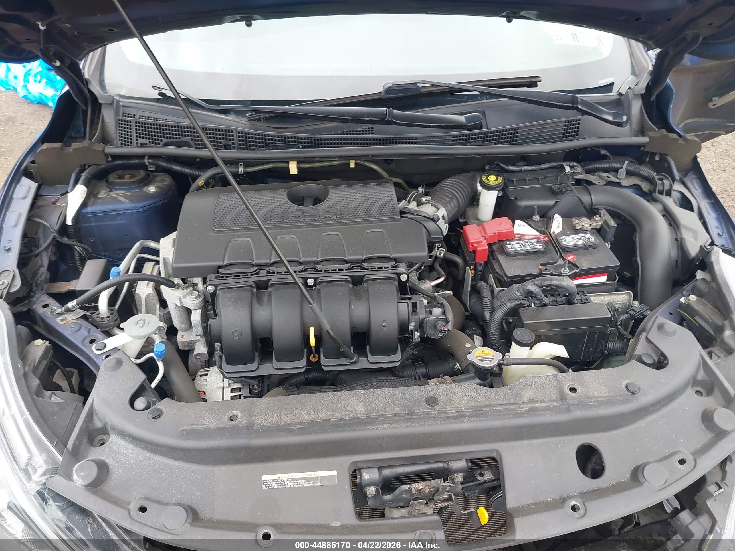 2019 Nissan Sentra Sv Blue vin: 3N1AB7AP7KY363751