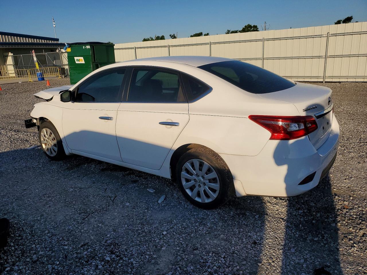 2019 Nissan Sentra S White vin: 3N1AB7AP7KY380114