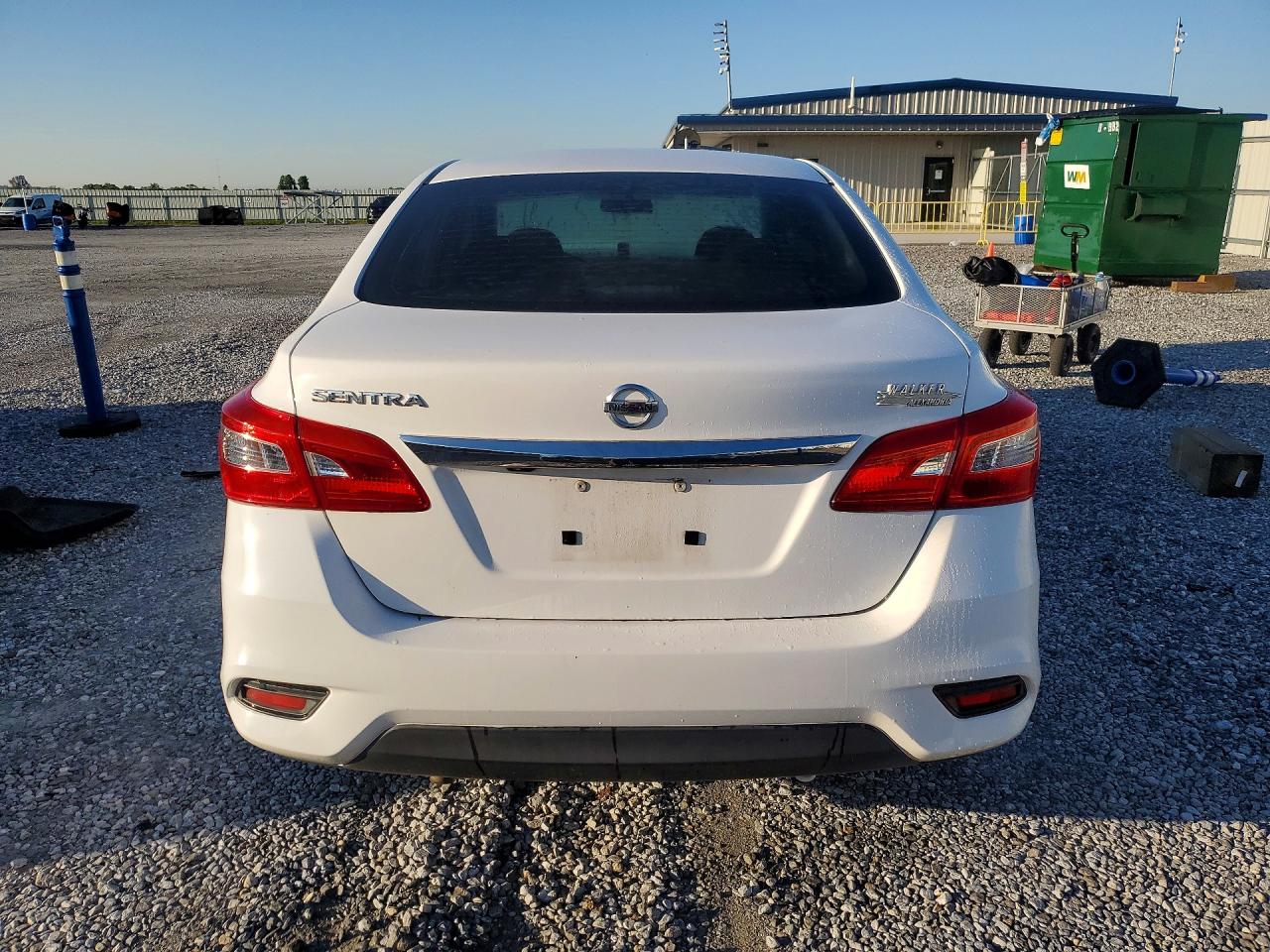 2019 Nissan Sentra S White vin: 3N1AB7AP7KY380114