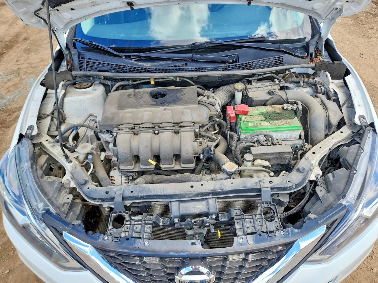 2019 Nissan Sentra Sv White vin: 3N1AB7AP7KY456107