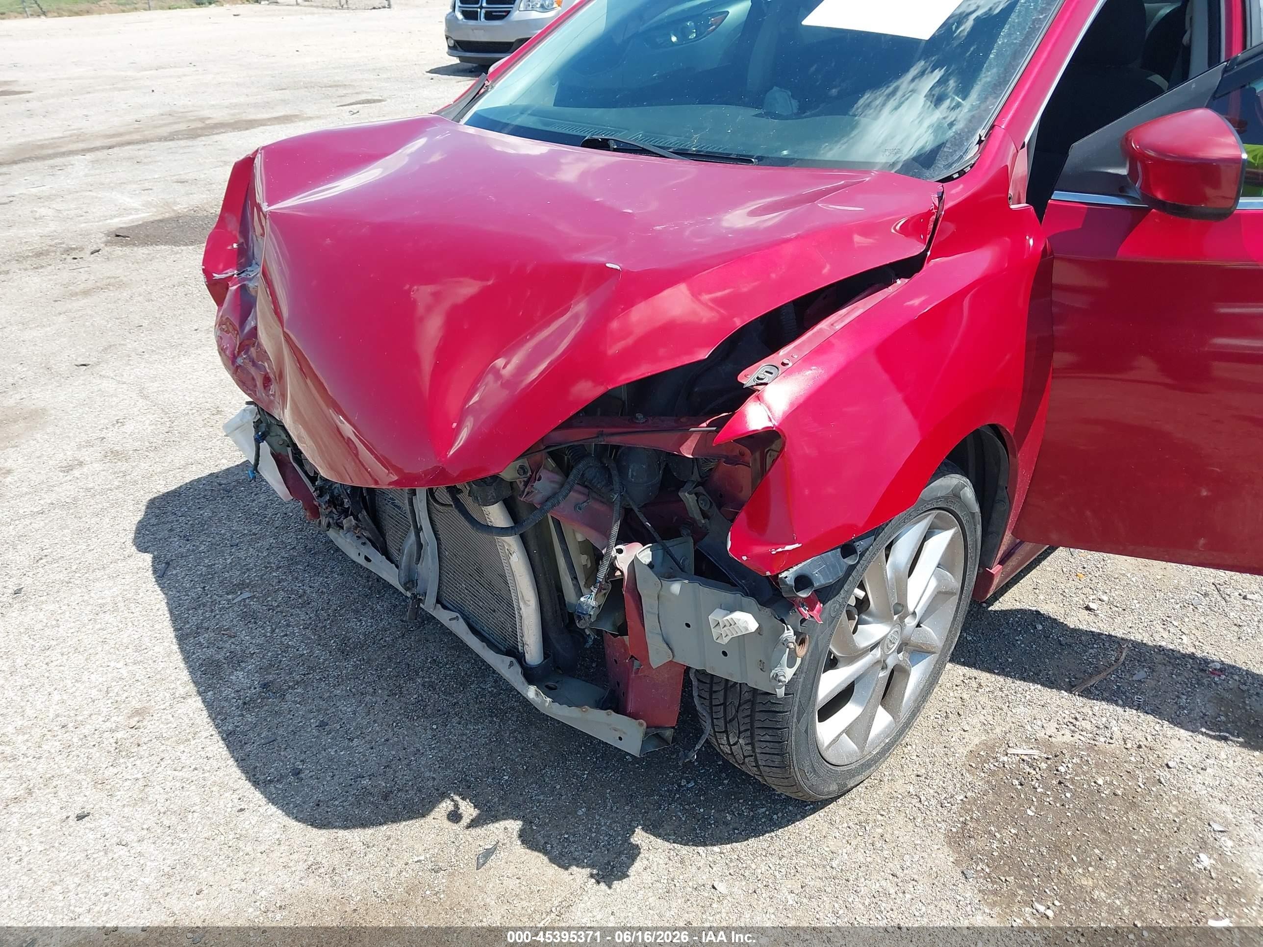 2013 Nissan Sentra Sr Red vin: 3N1AB7AP8DL562761