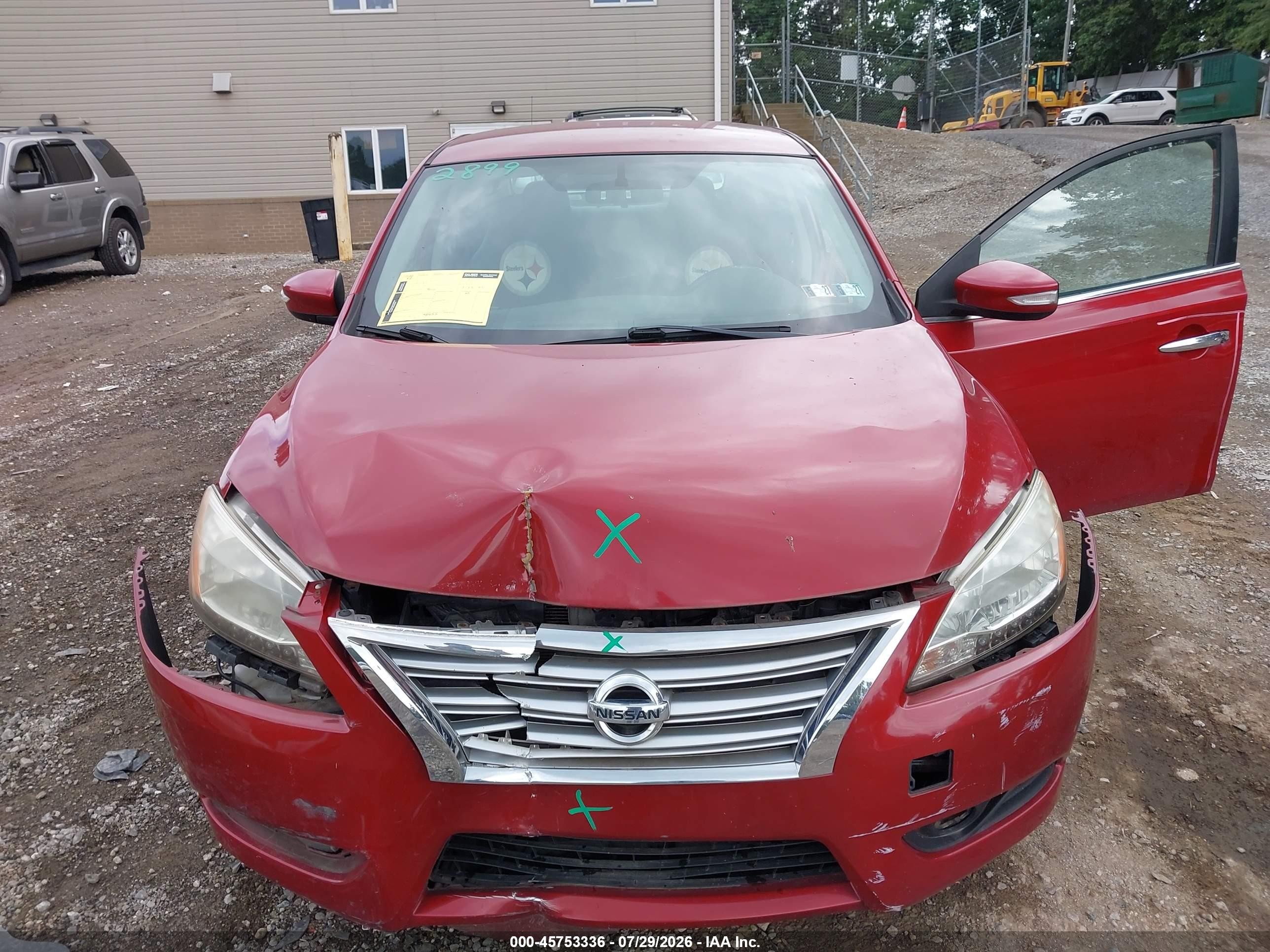 2013 Nissan Sentra Sl Red vin: 3N1AB7AP8DL610713