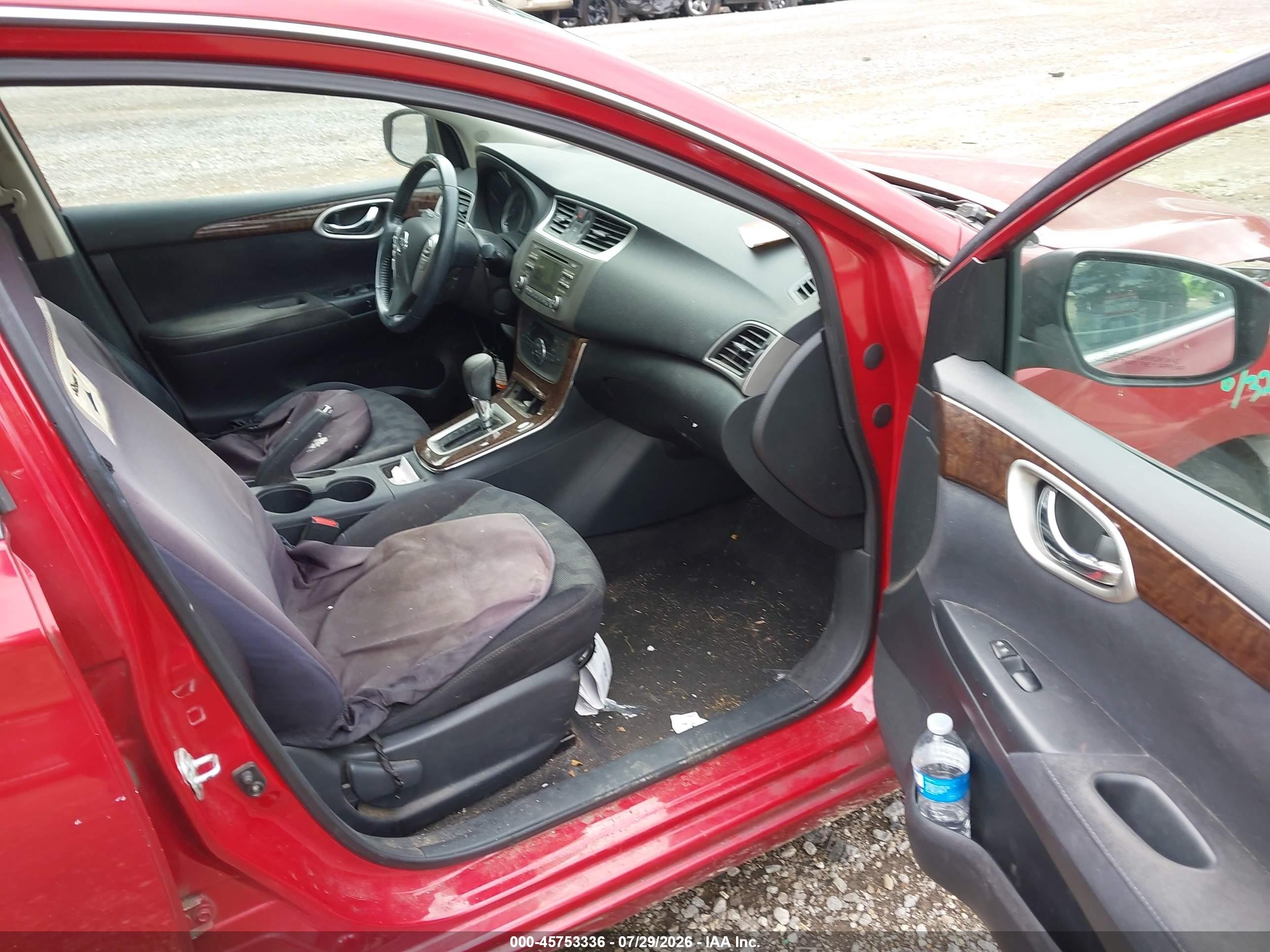 2013 Nissan Sentra Sl Red vin: 3N1AB7AP8DL610713