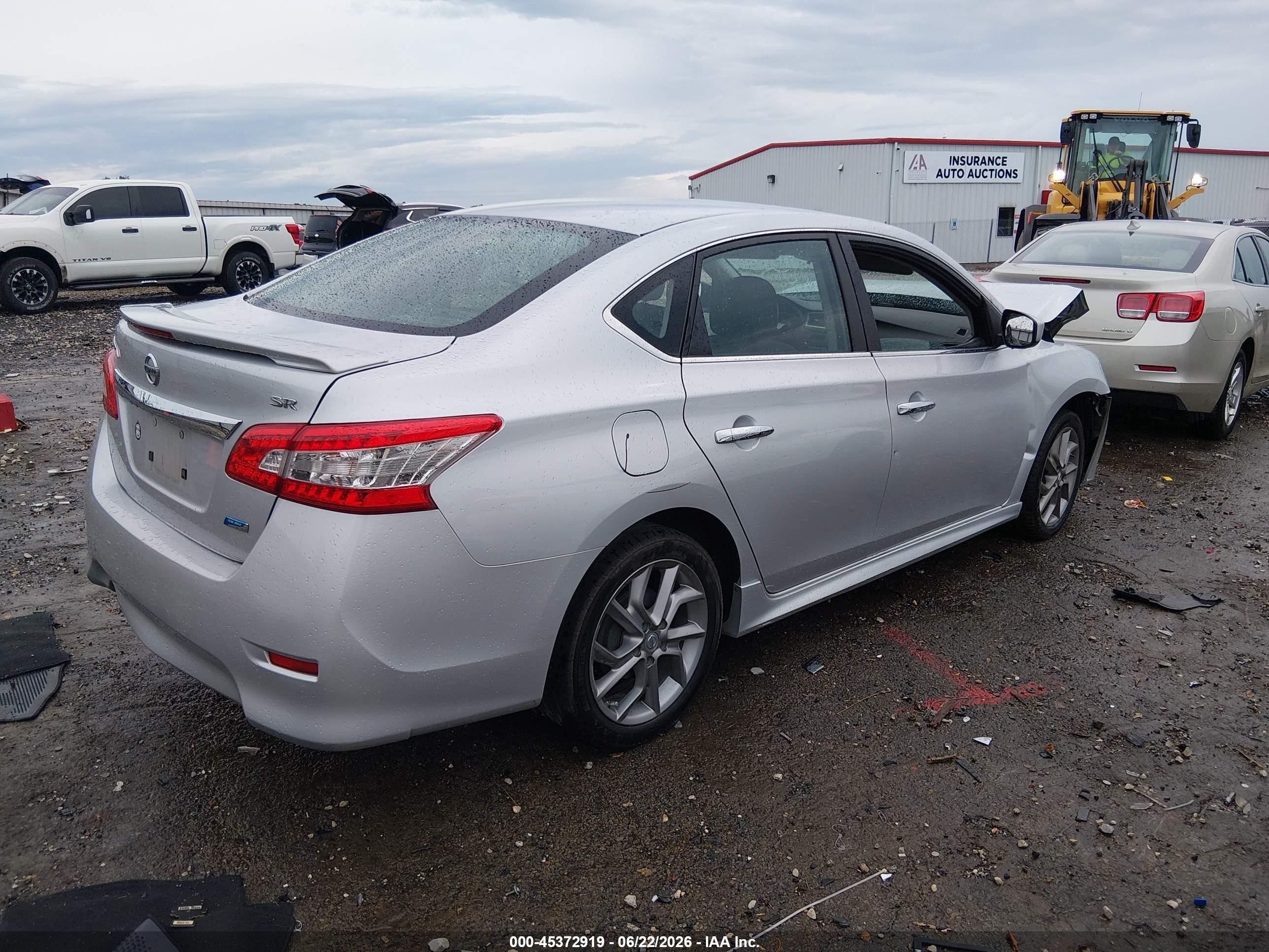 2013 Nissan Sentra Sr Silver vin: 3N1AB7AP8DL620125