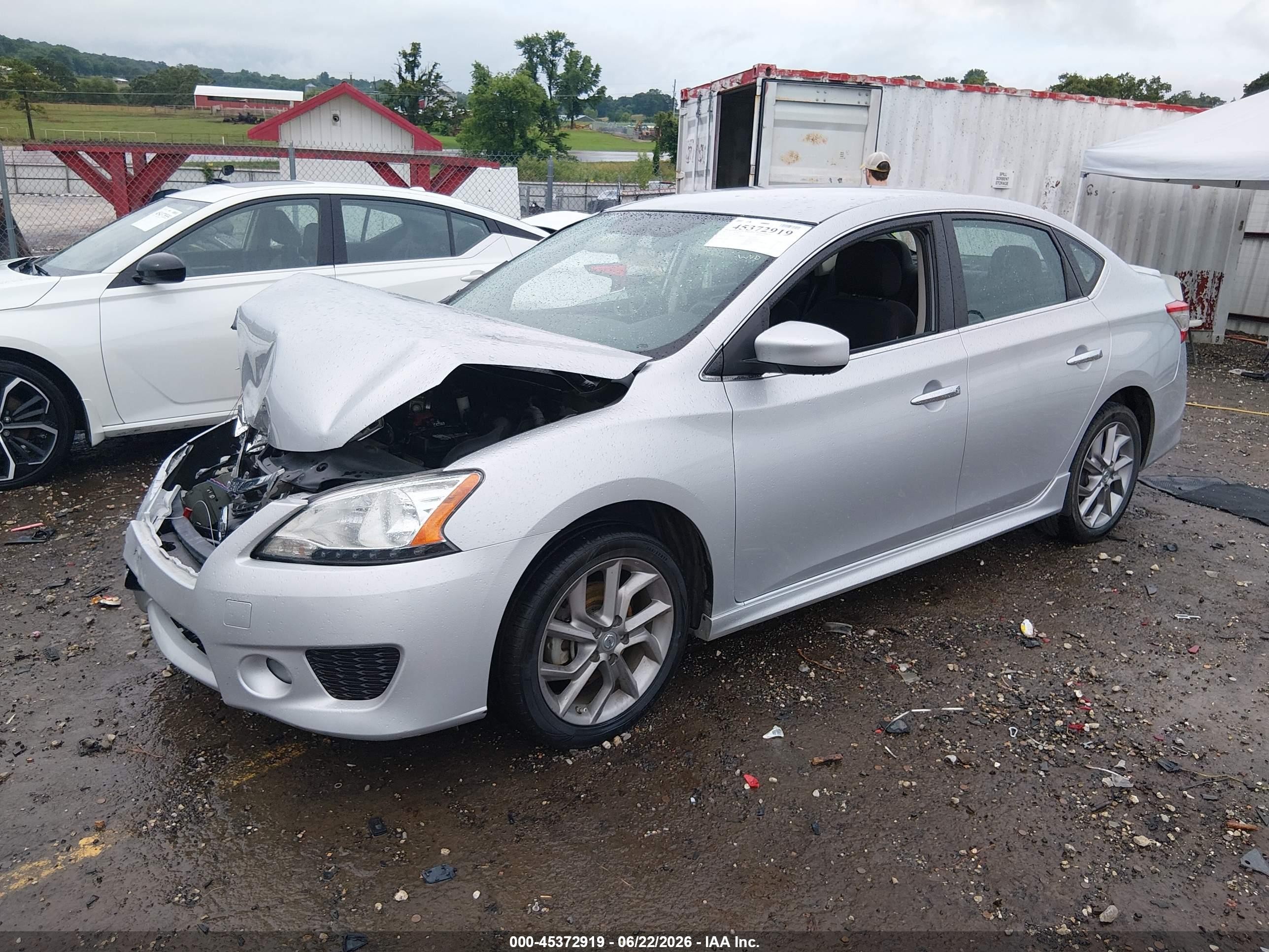 2013 Nissan Sentra Sr Silver vin: 3N1AB7AP8DL620125