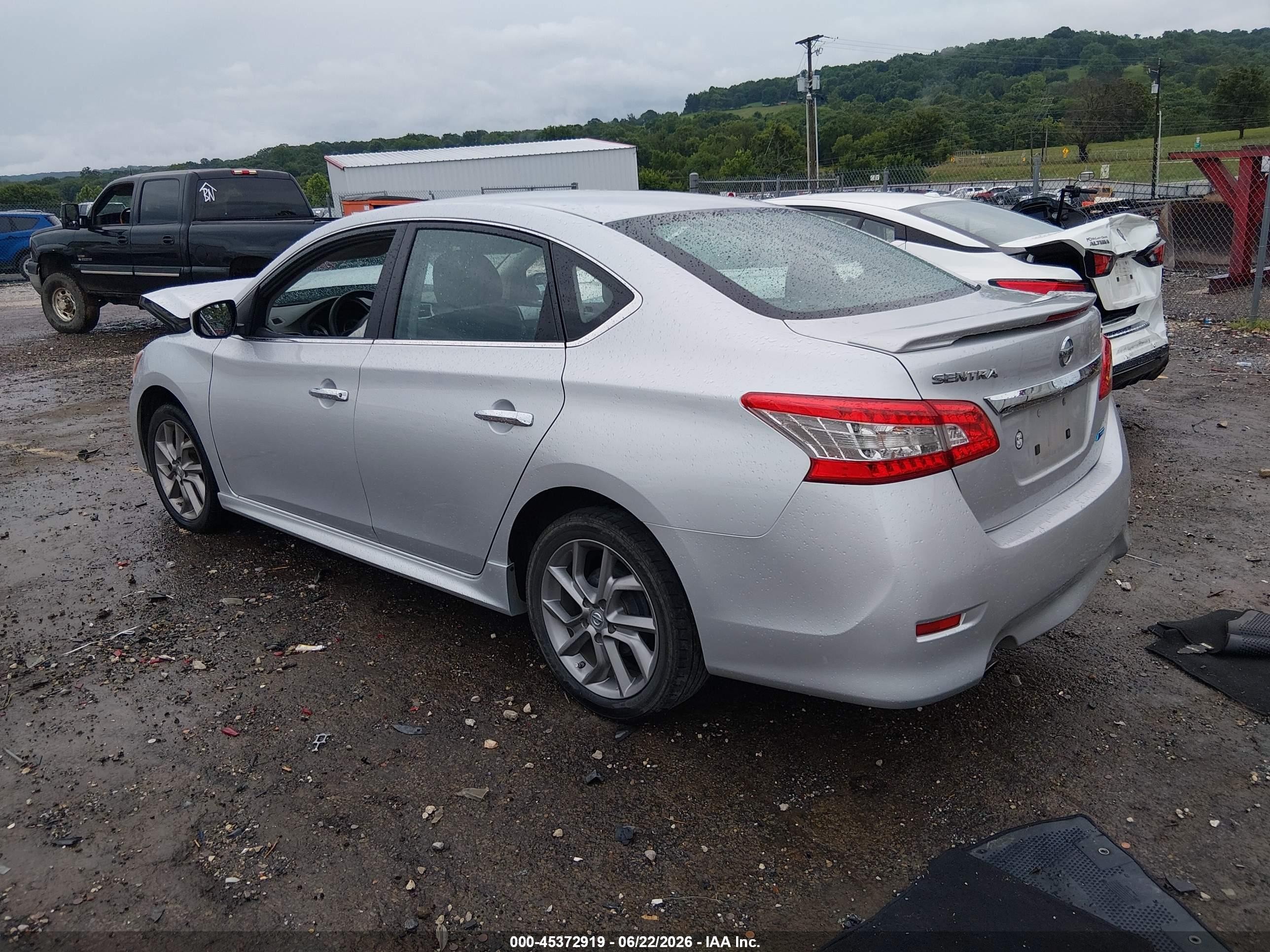 2013 Nissan Sentra Sr Silver vin: 3N1AB7AP8DL620125