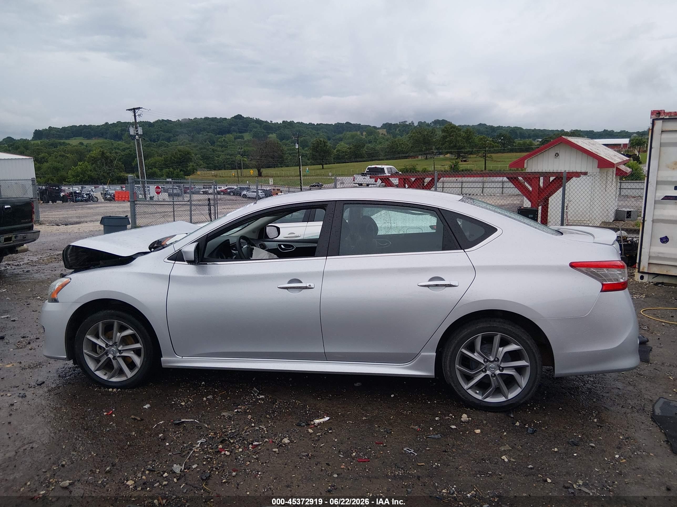 2013 Nissan Sentra Sr Silver vin: 3N1AB7AP8DL620125