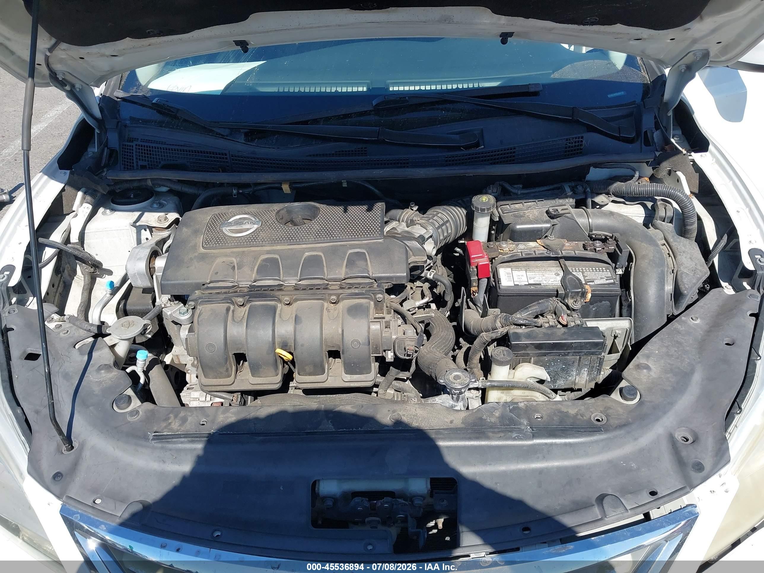 2013 Nissan Sentra Sv White vin: 3N1AB7AP8DL624126