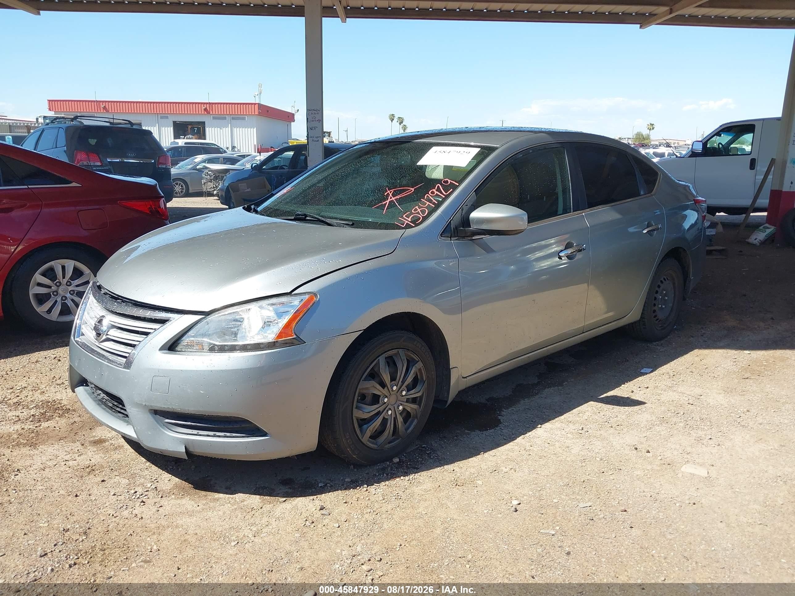 2013 Nissan Sentra Sv Gray vin: 3N1AB7AP8DL632694