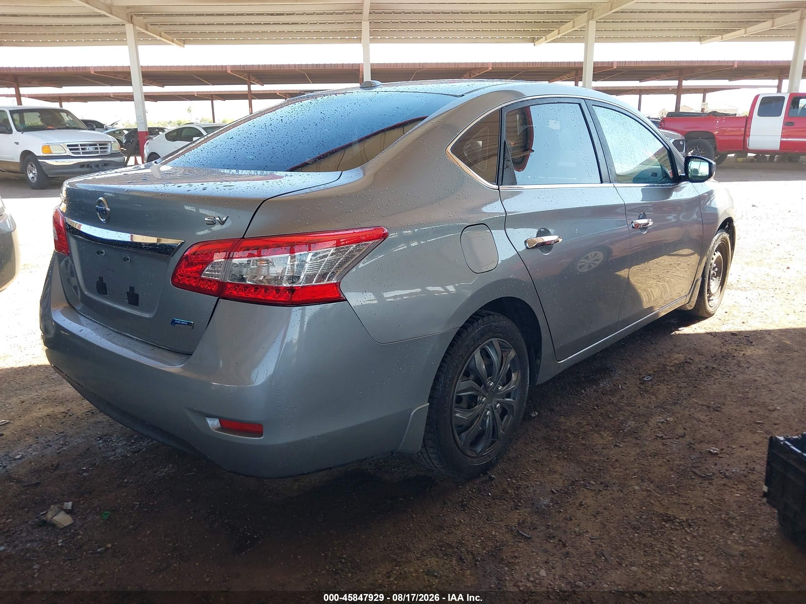 2013 Nissan Sentra Sv Gray vin: 3N1AB7AP8DL632694