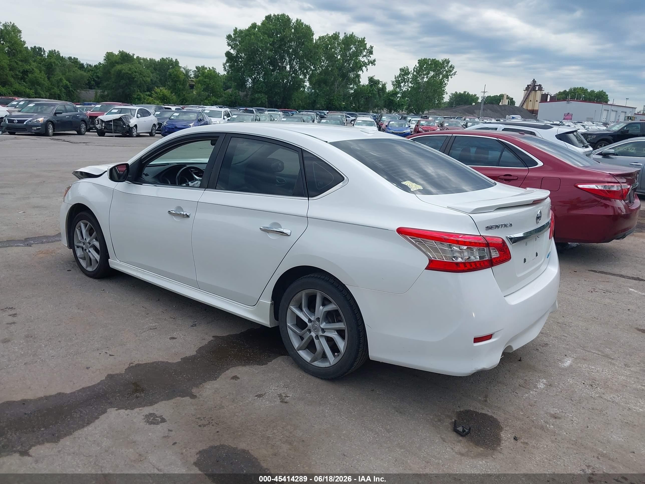2013 Nissan Sentra Sr White vin: 3N1AB7AP8DL635708