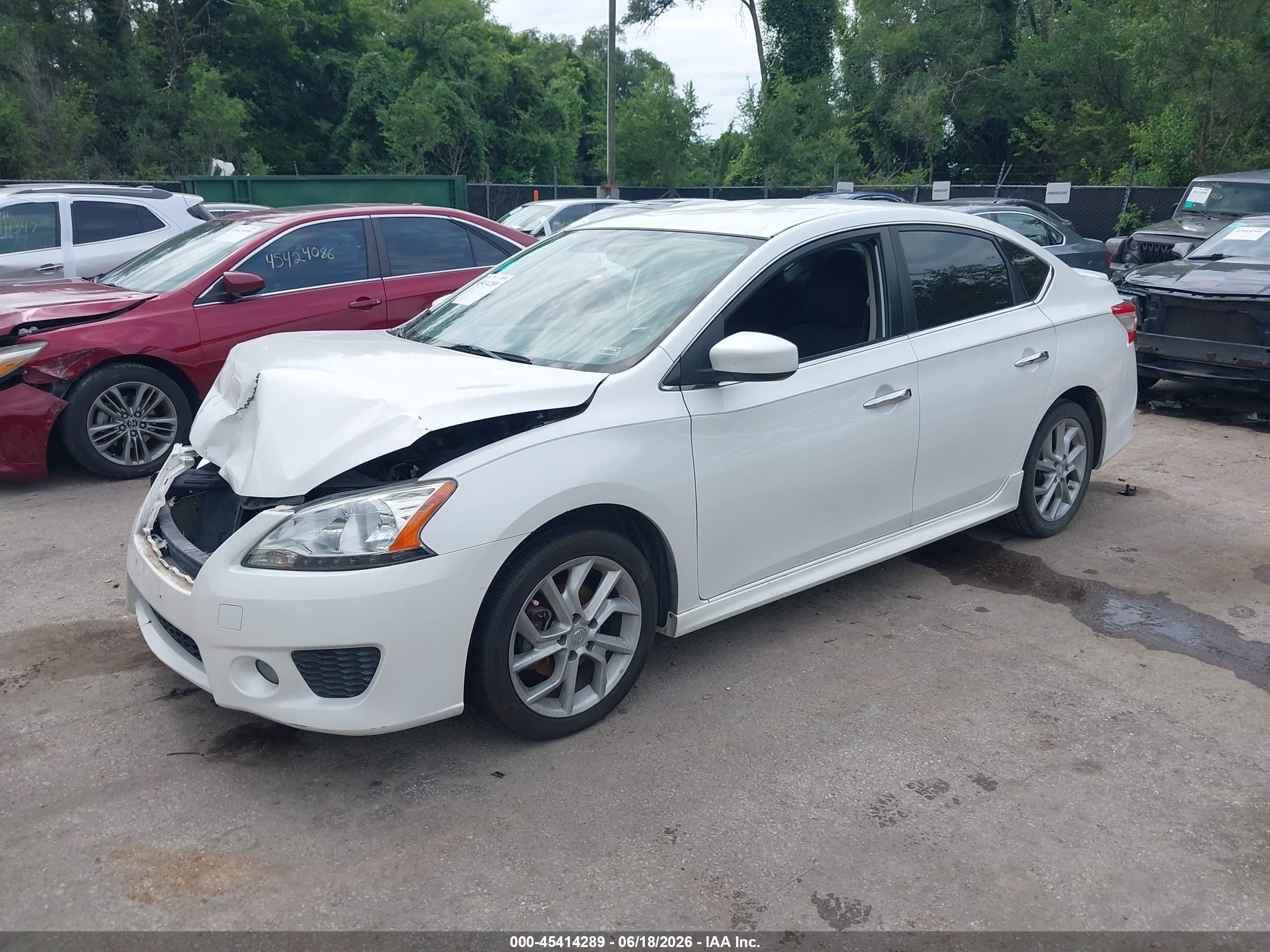 2013 Nissan Sentra Sr White vin: 3N1AB7AP8DL635708