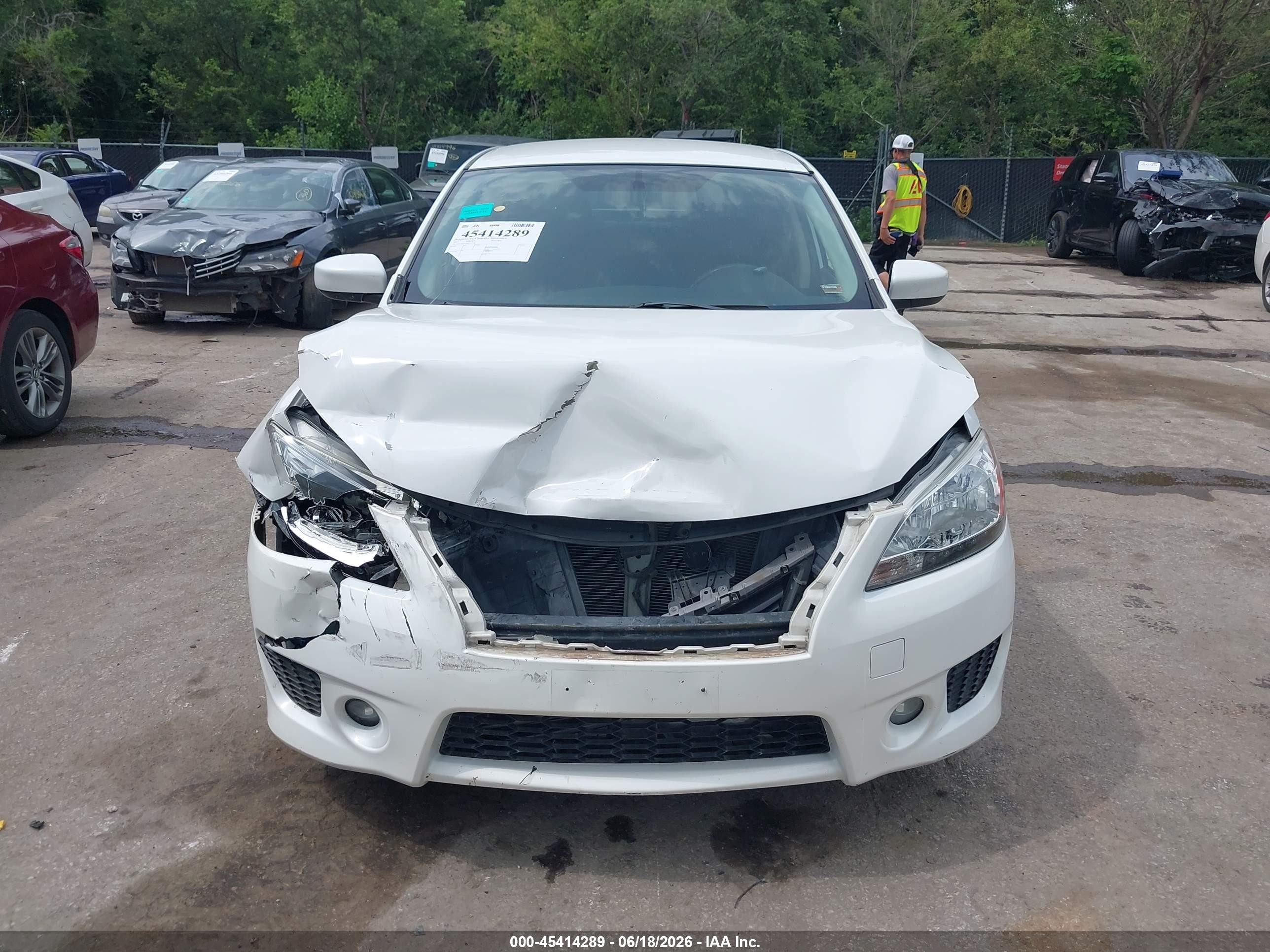 2013 Nissan Sentra Sr White vin: 3N1AB7AP8DL635708
