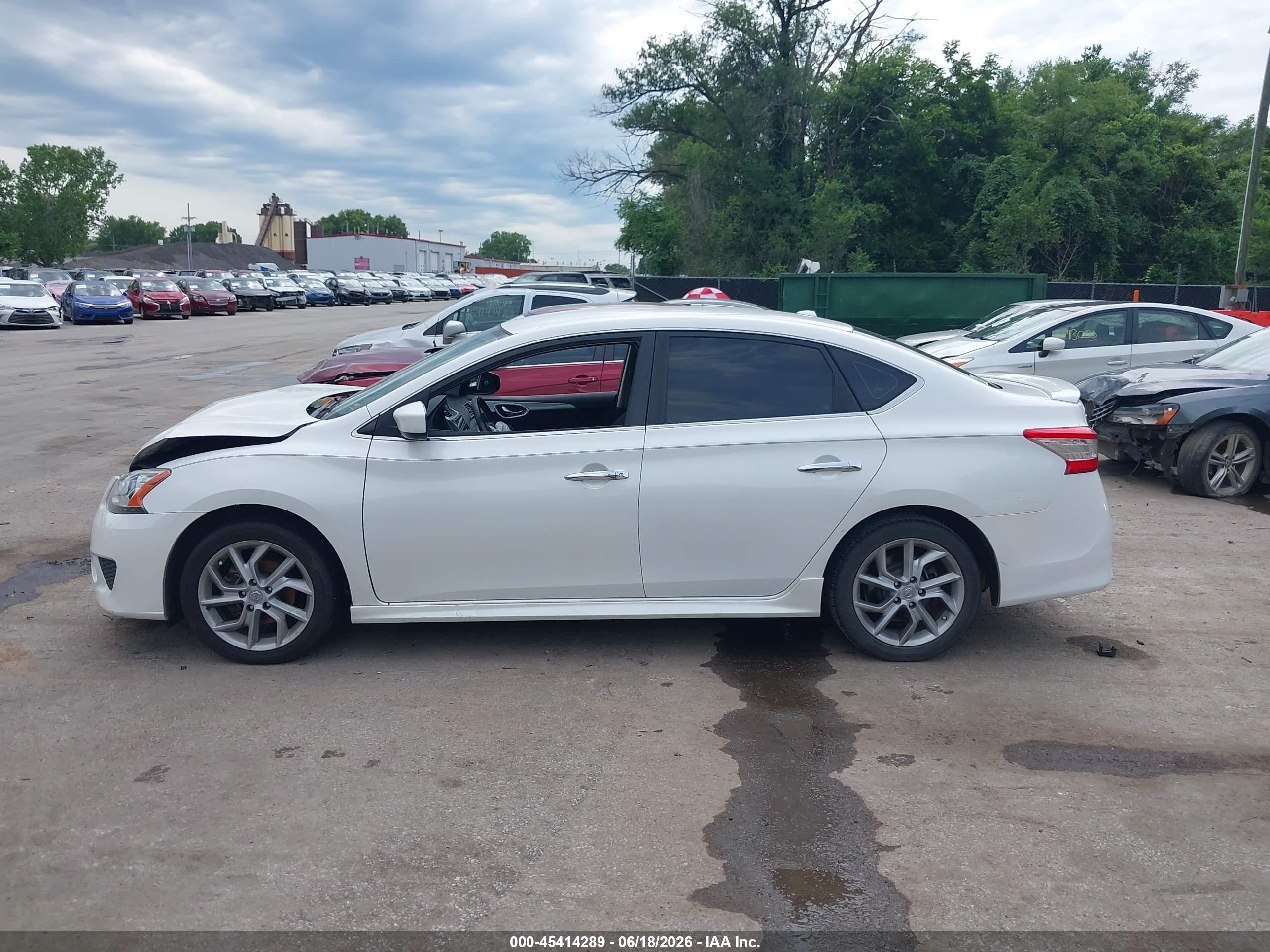 2013 Nissan Sentra Sr White vin: 3N1AB7AP8DL635708