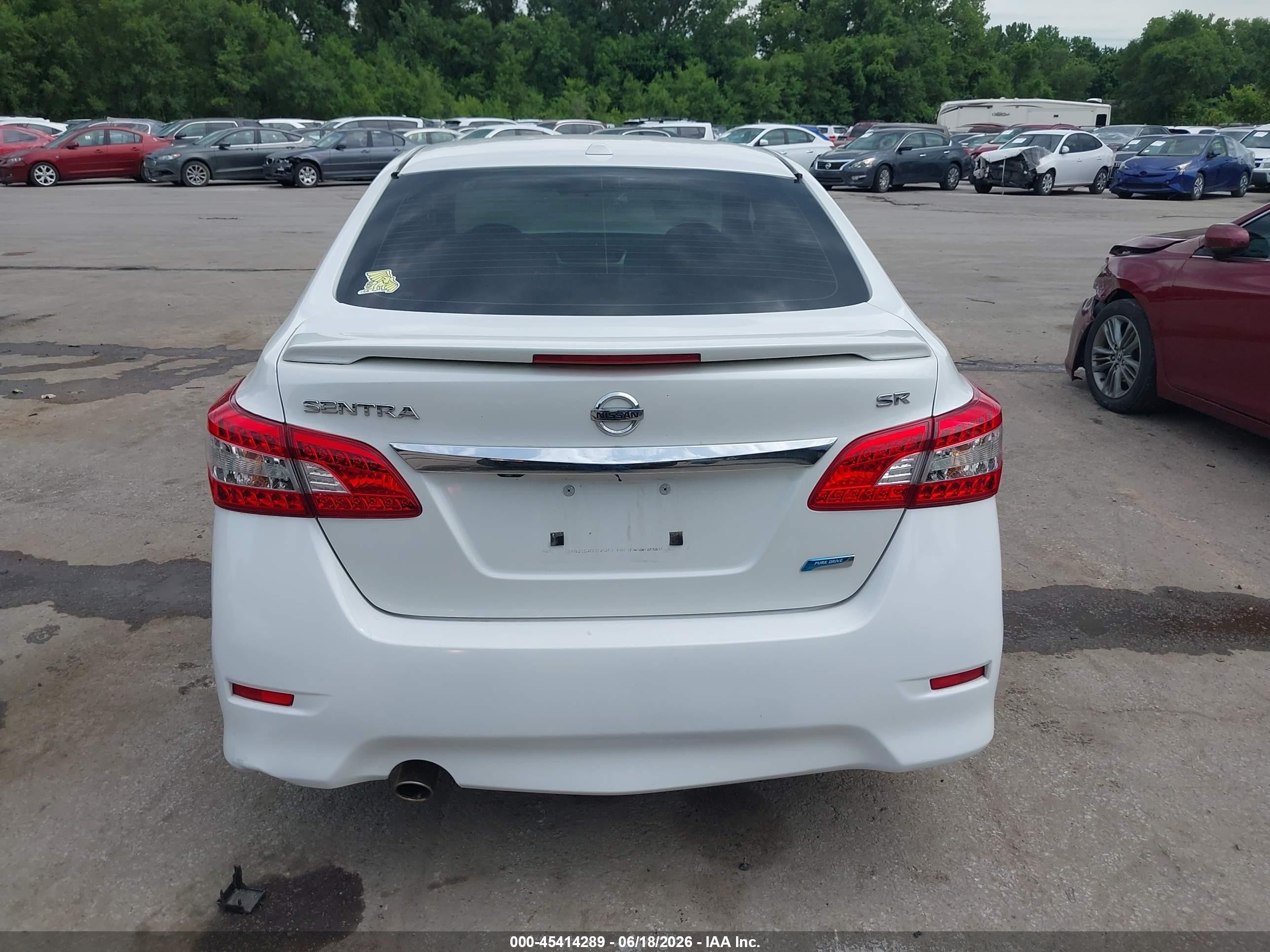 2013 Nissan Sentra Sr White vin: 3N1AB7AP8DL635708