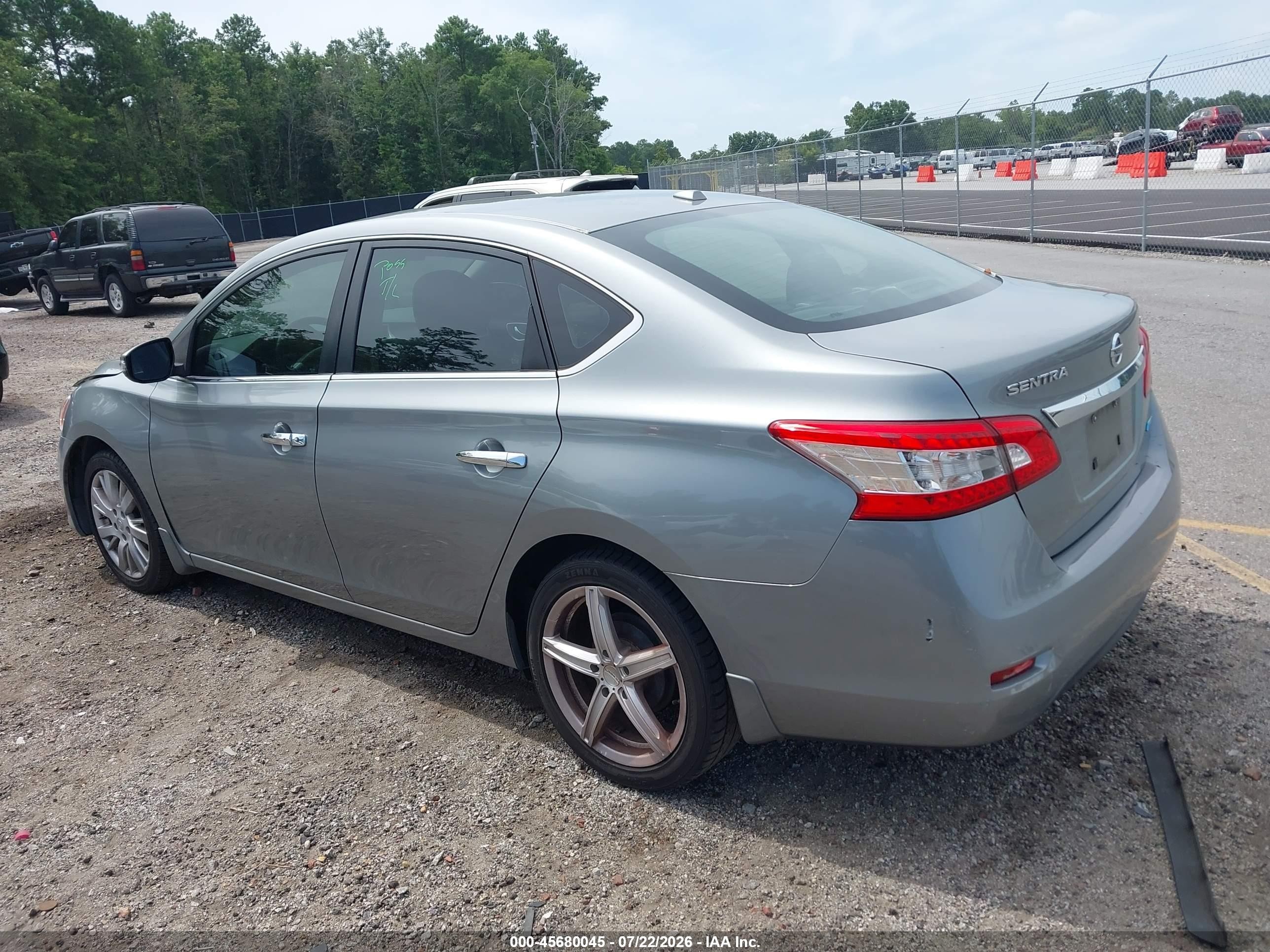 2013 Nissan Sentra Sl Gray vin: 3N1AB7AP8DL643260