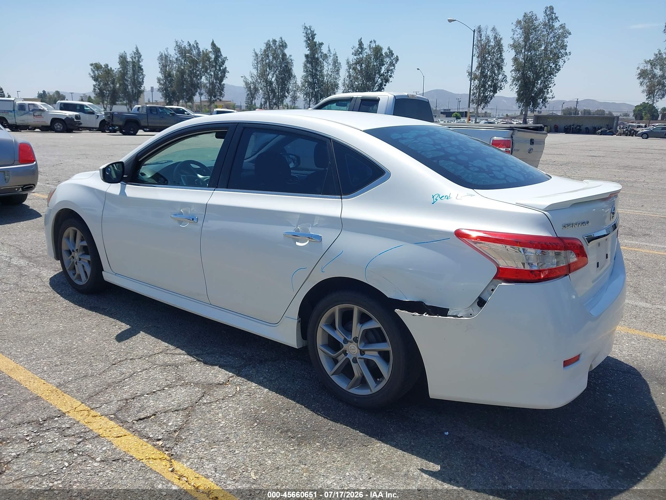2013 Nissan Sentra Sr White vin: 3N1AB7AP8DL643825