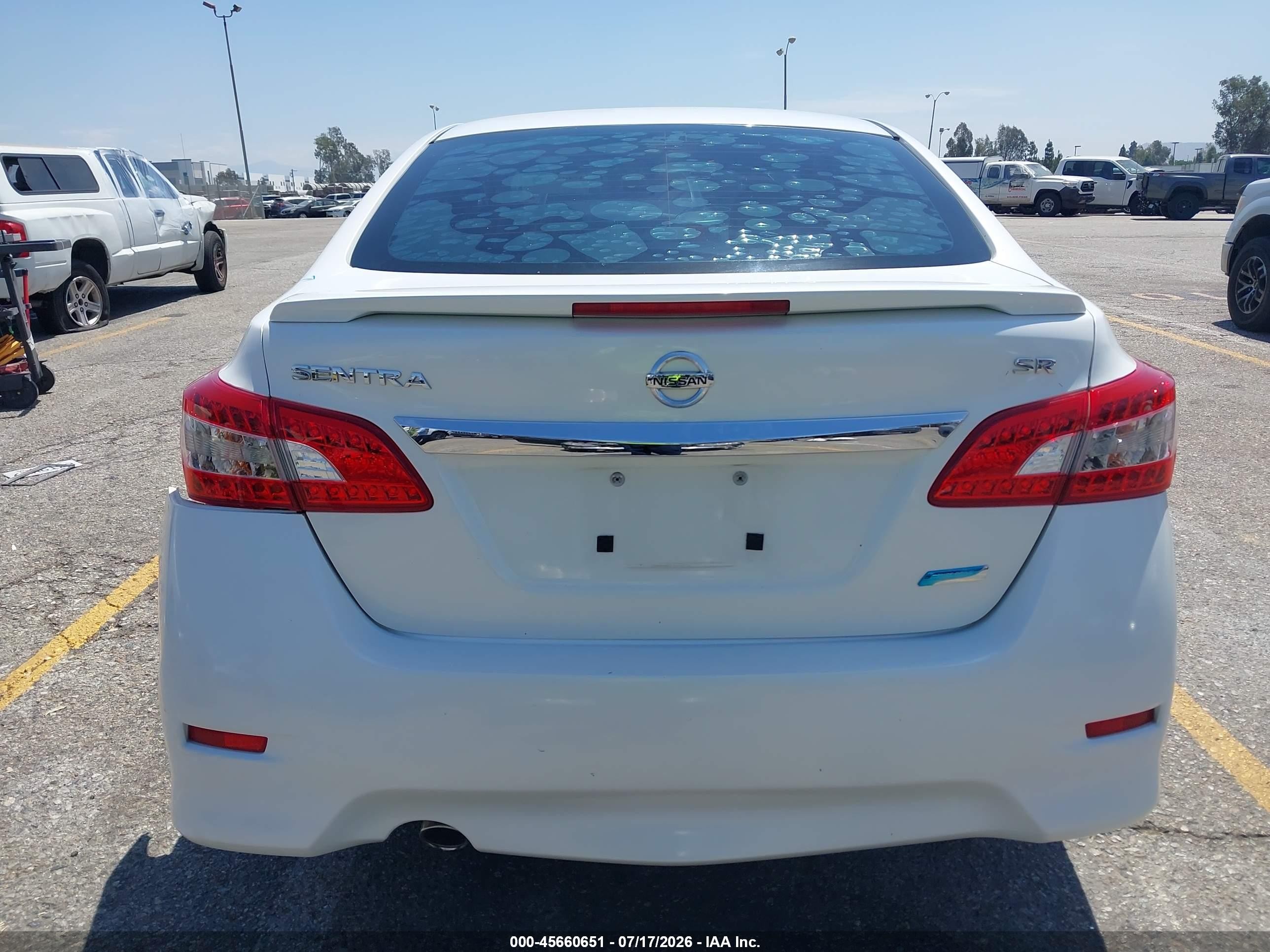 2013 Nissan Sentra Sr White vin: 3N1AB7AP8DL643825