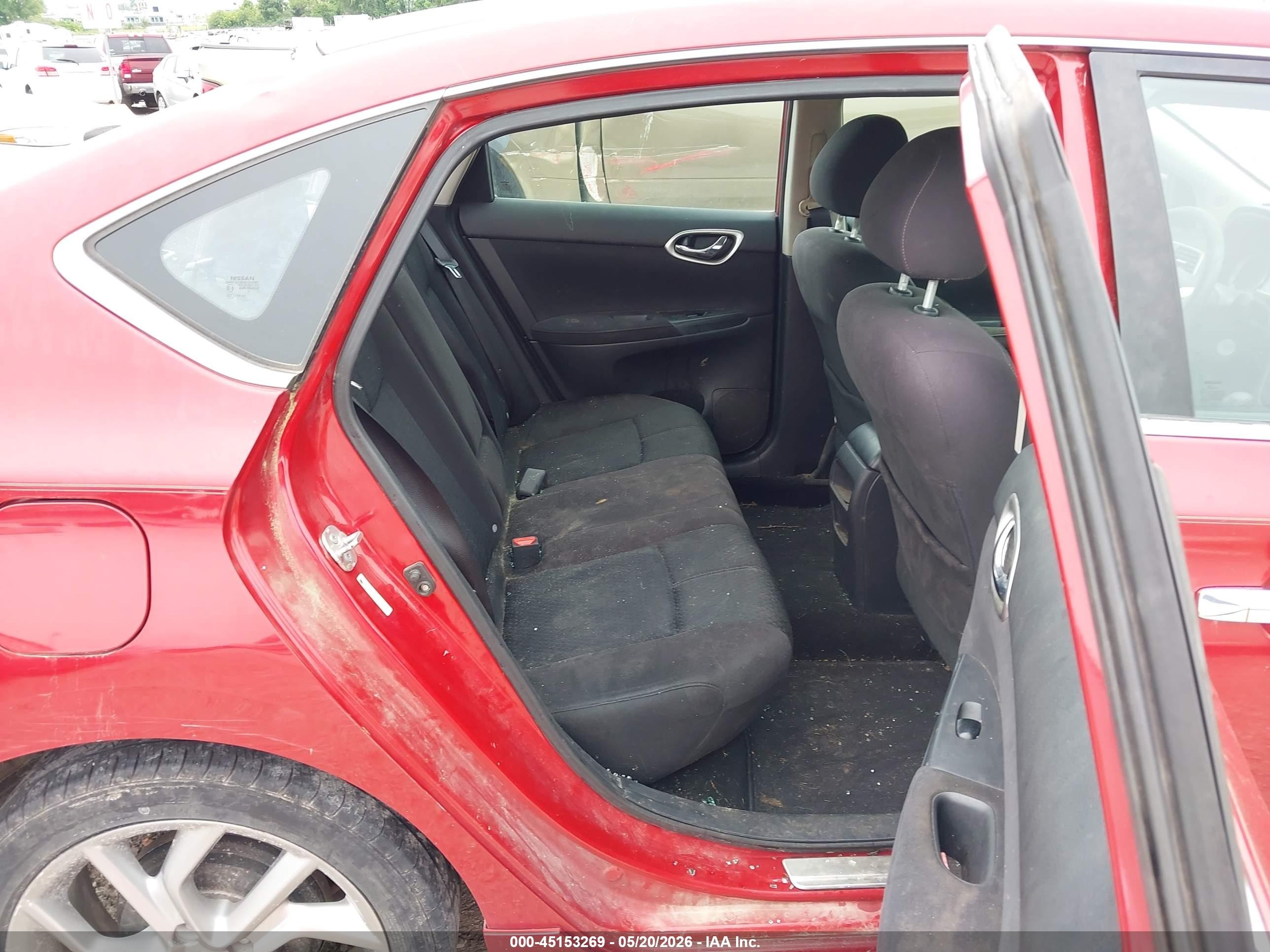 2013 Nissan Sentra Sr Red vin: 3N1AB7AP8DL656543