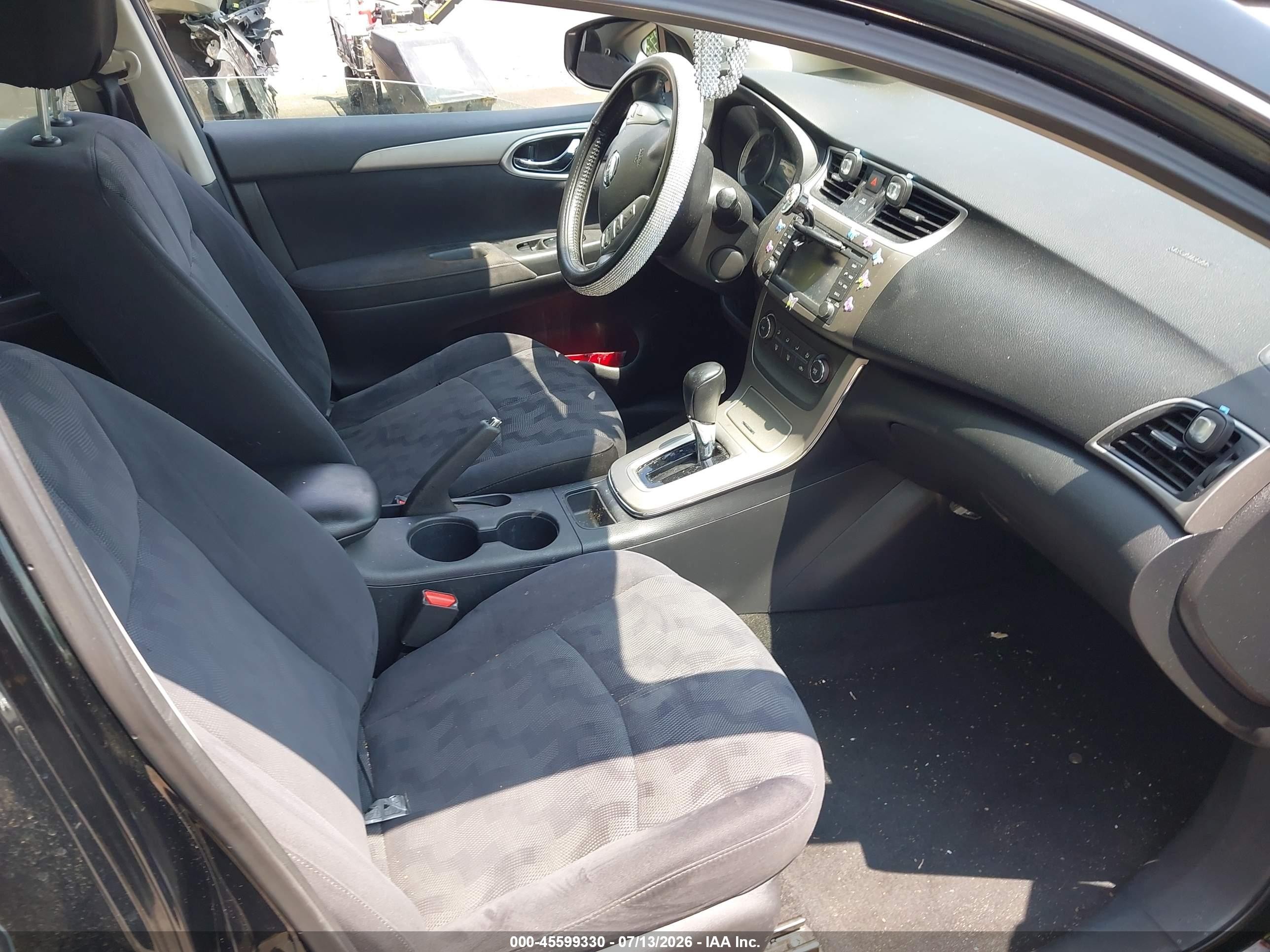 2013 Nissan Sentra Sv Black vin: 3N1AB7AP8DL662598