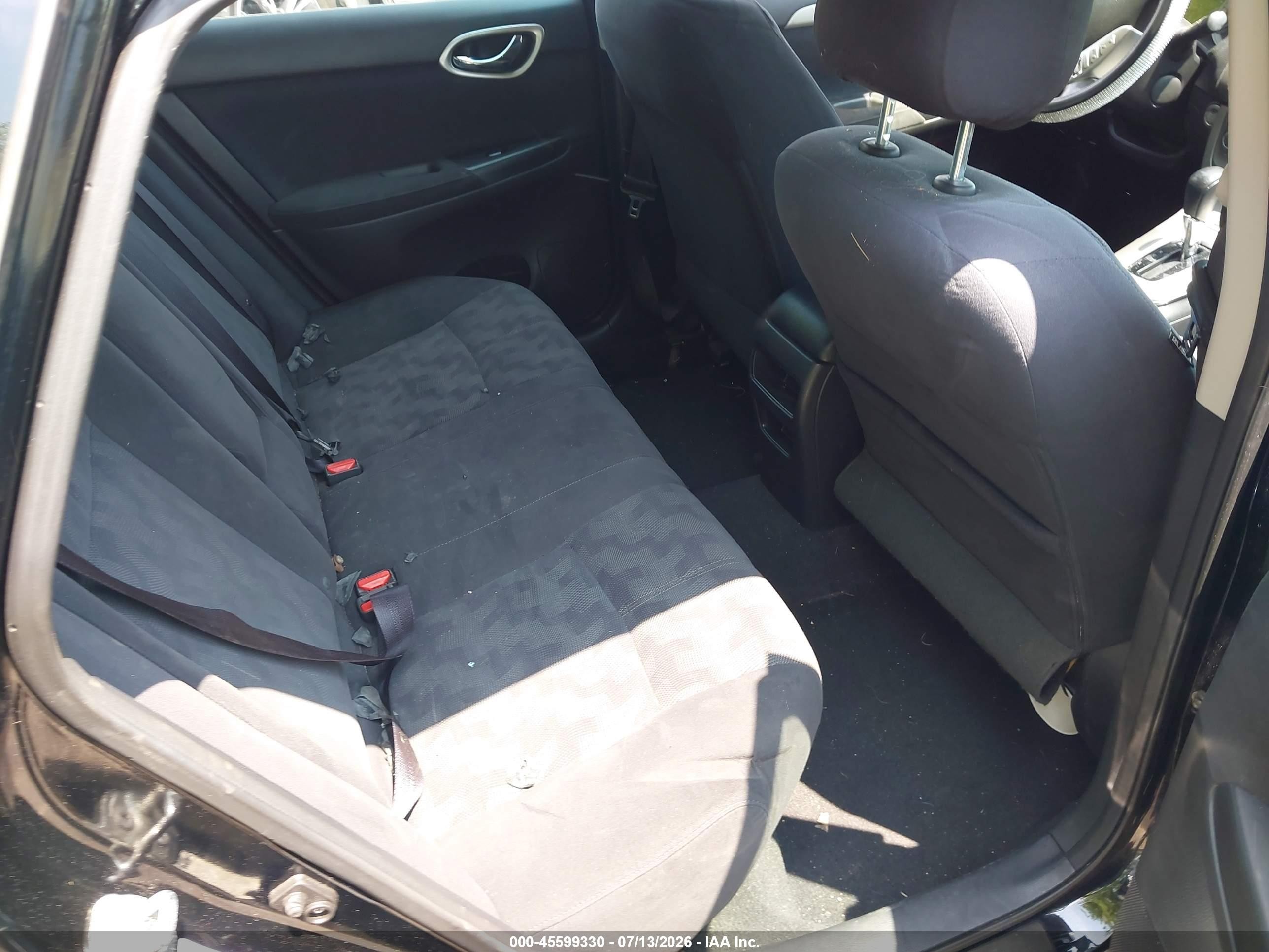 2013 Nissan Sentra Sv Black vin: 3N1AB7AP8DL662598