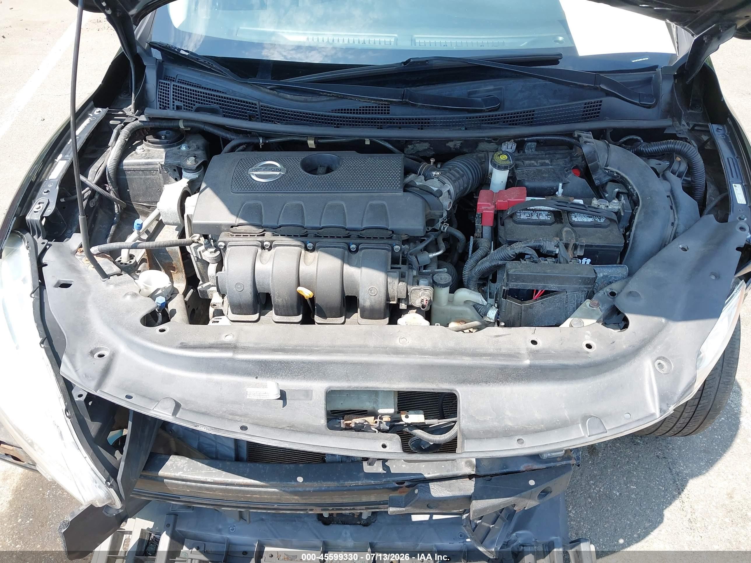 2013 Nissan Sentra Sv Black vin: 3N1AB7AP8DL662598