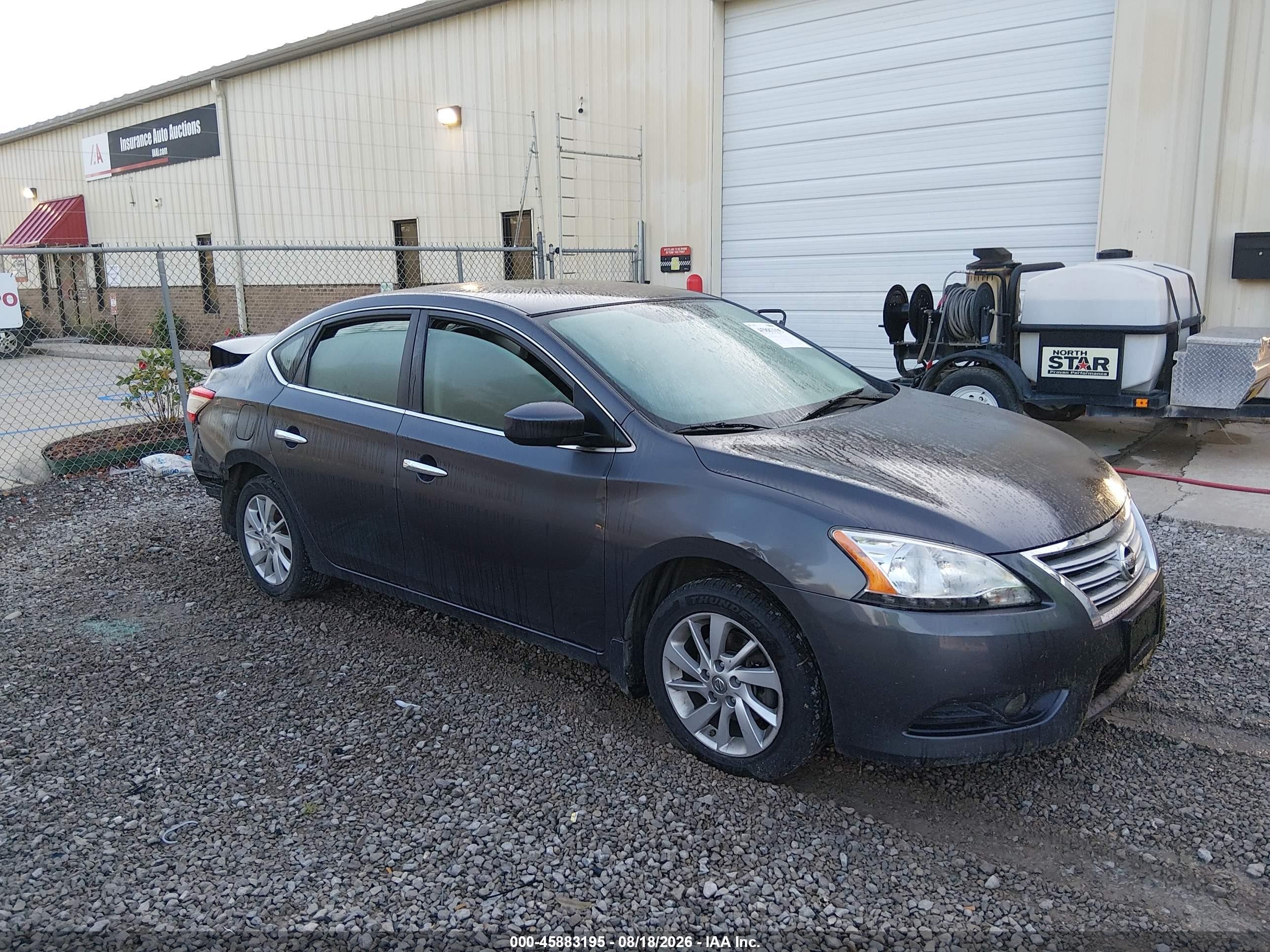 2013 Nissan Sentra Sv Gray vin: 3N1AB7AP8DL669616