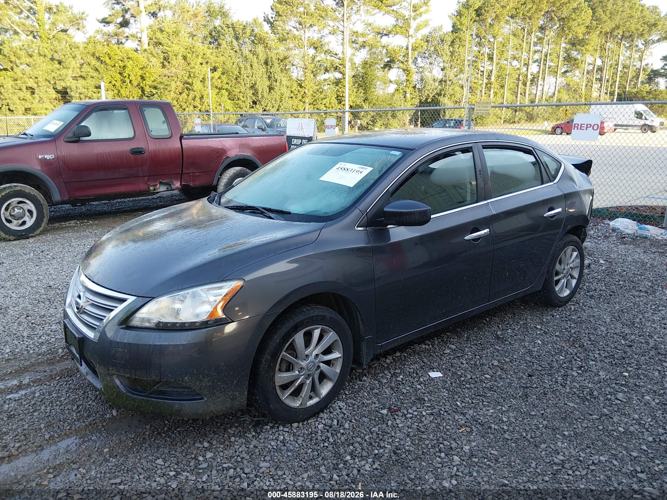 2013 Nissan Sentra Sv Gray vin: 3N1AB7AP8DL669616