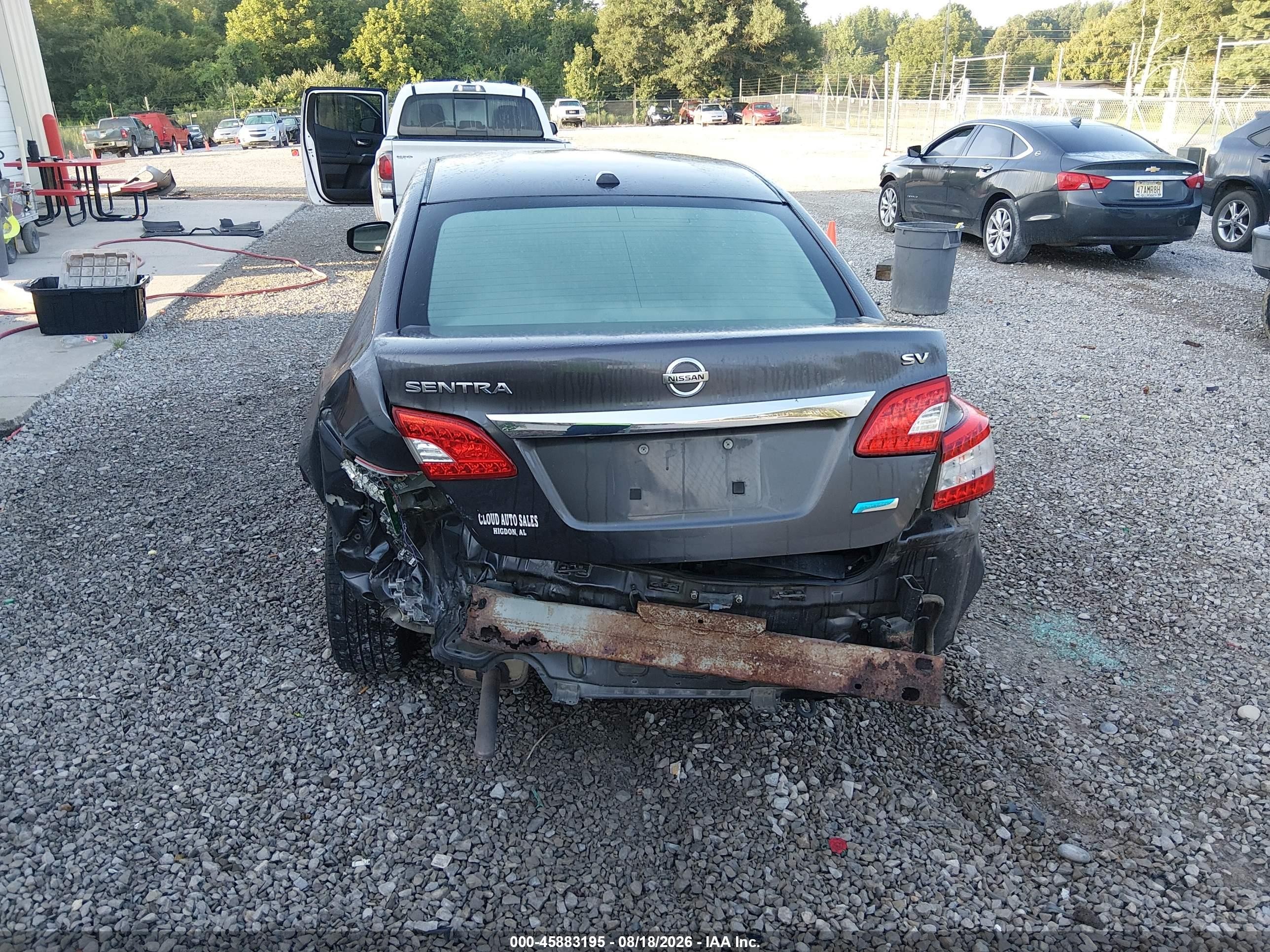 2013 Nissan Sentra Sv Gray vin: 3N1AB7AP8DL669616