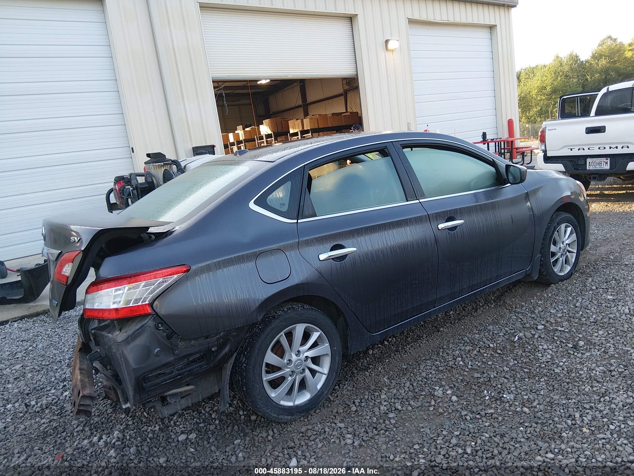 2013 Nissan Sentra Sv Gray vin: 3N1AB7AP8DL669616