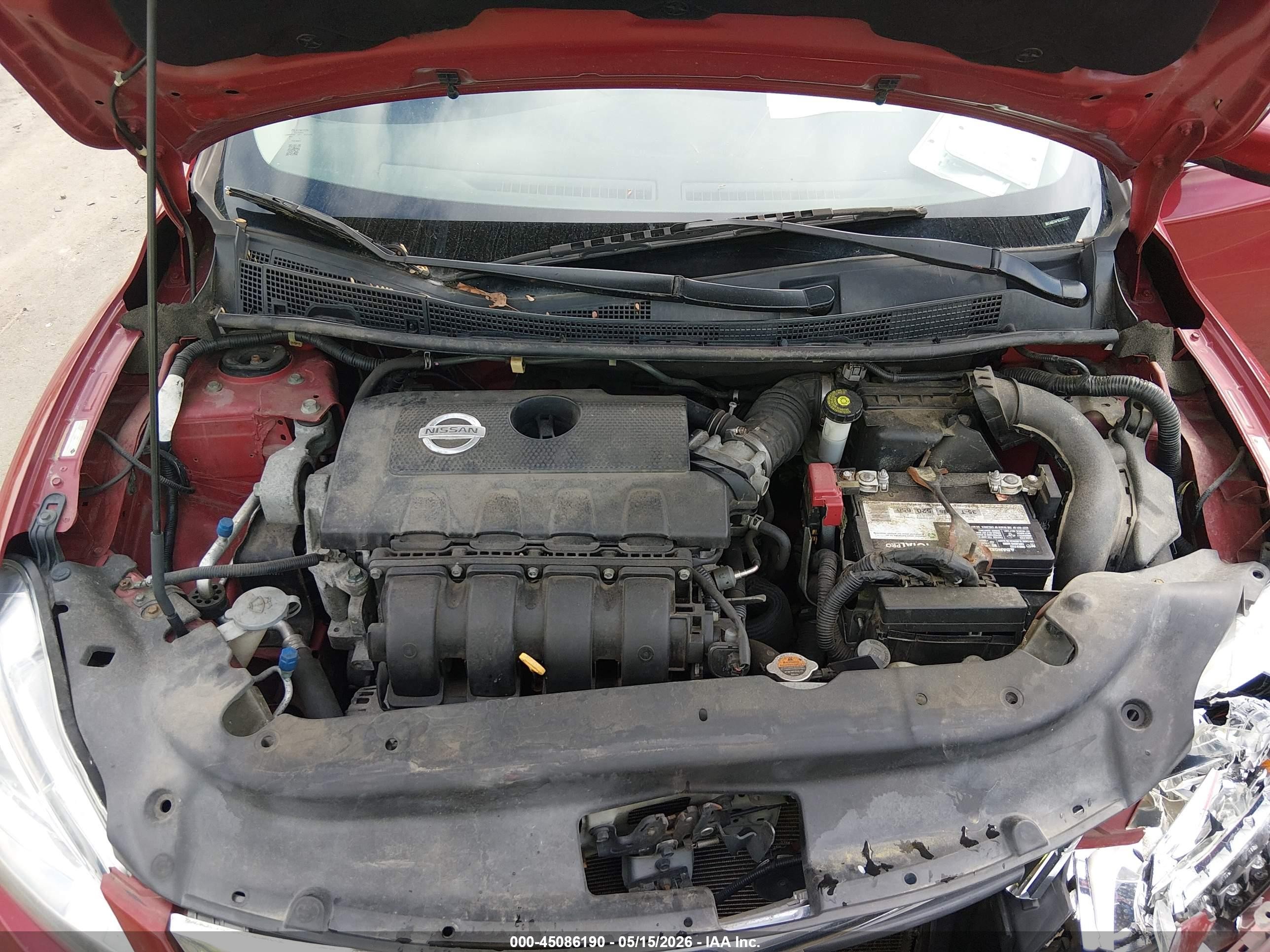 2013 Nissan Sentra S Red vin: 3N1AB7AP8DL673245