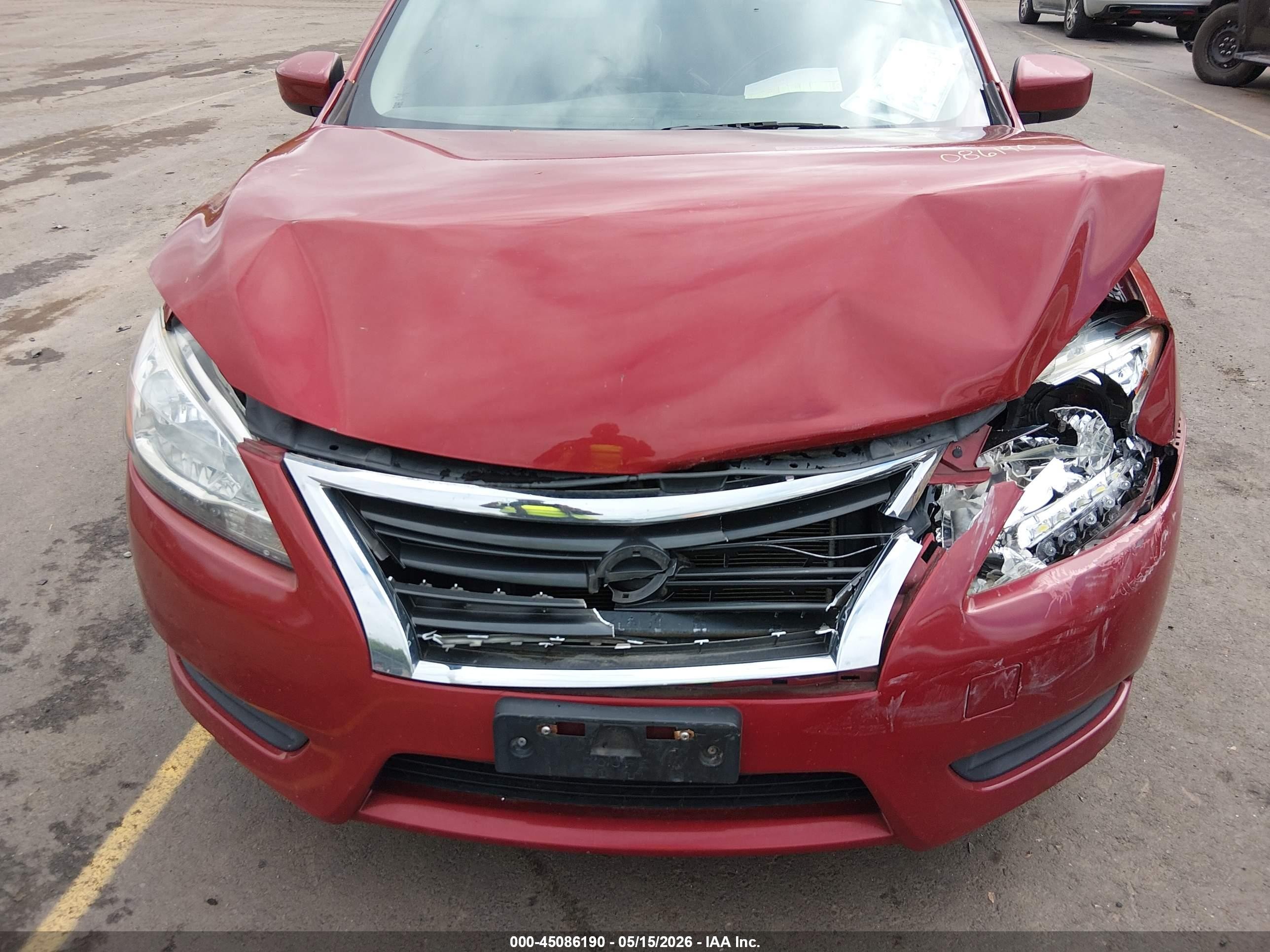 2013 Nissan Sentra S Red vin: 3N1AB7AP8DL673245