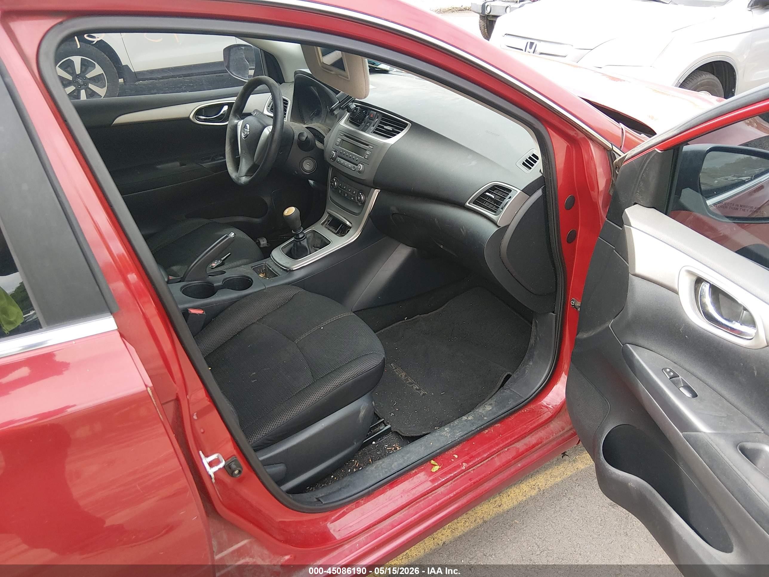 2013 Nissan Sentra S Red vin: 3N1AB7AP8DL673245