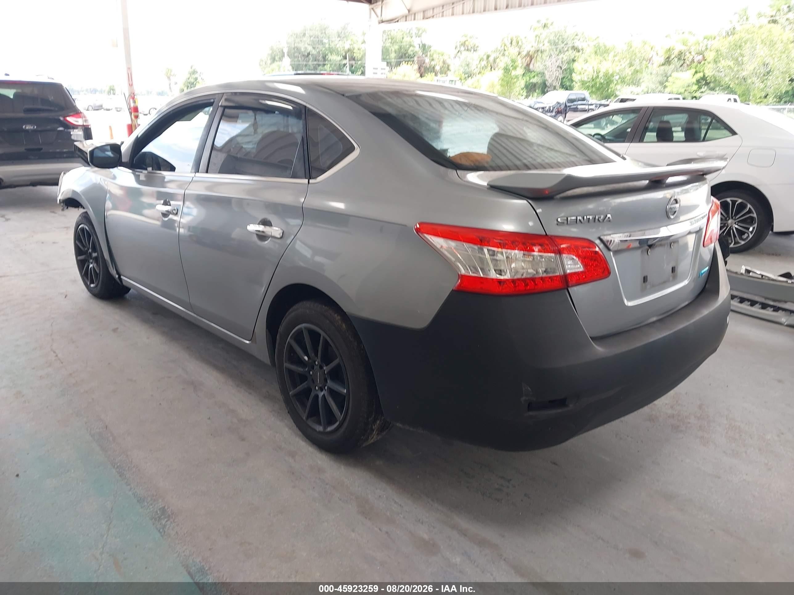 2013 Nissan Sentra S Silver vin: 3N1AB7AP8DL675898