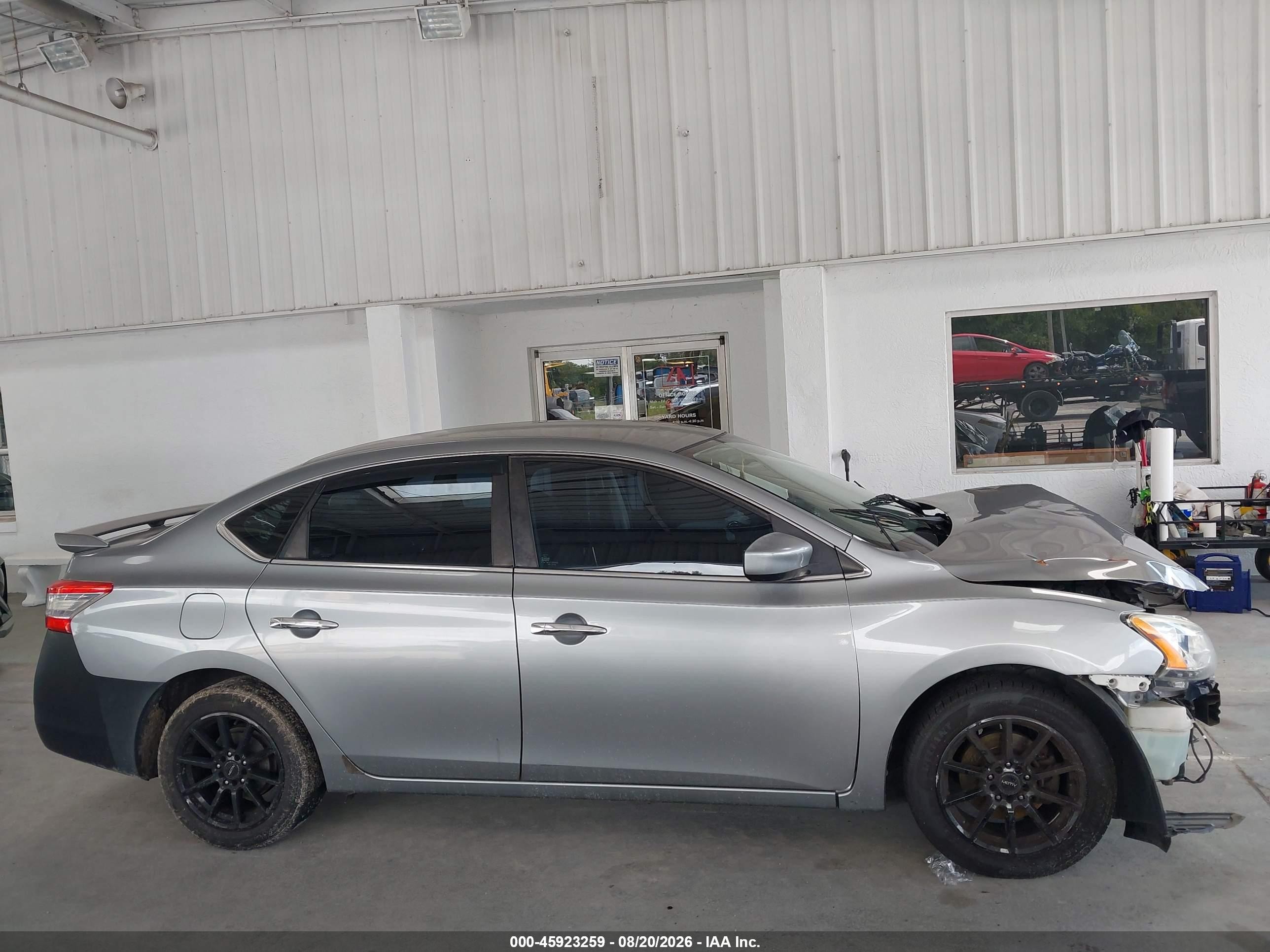 2013 Nissan Sentra S Silver vin: 3N1AB7AP8DL675898
