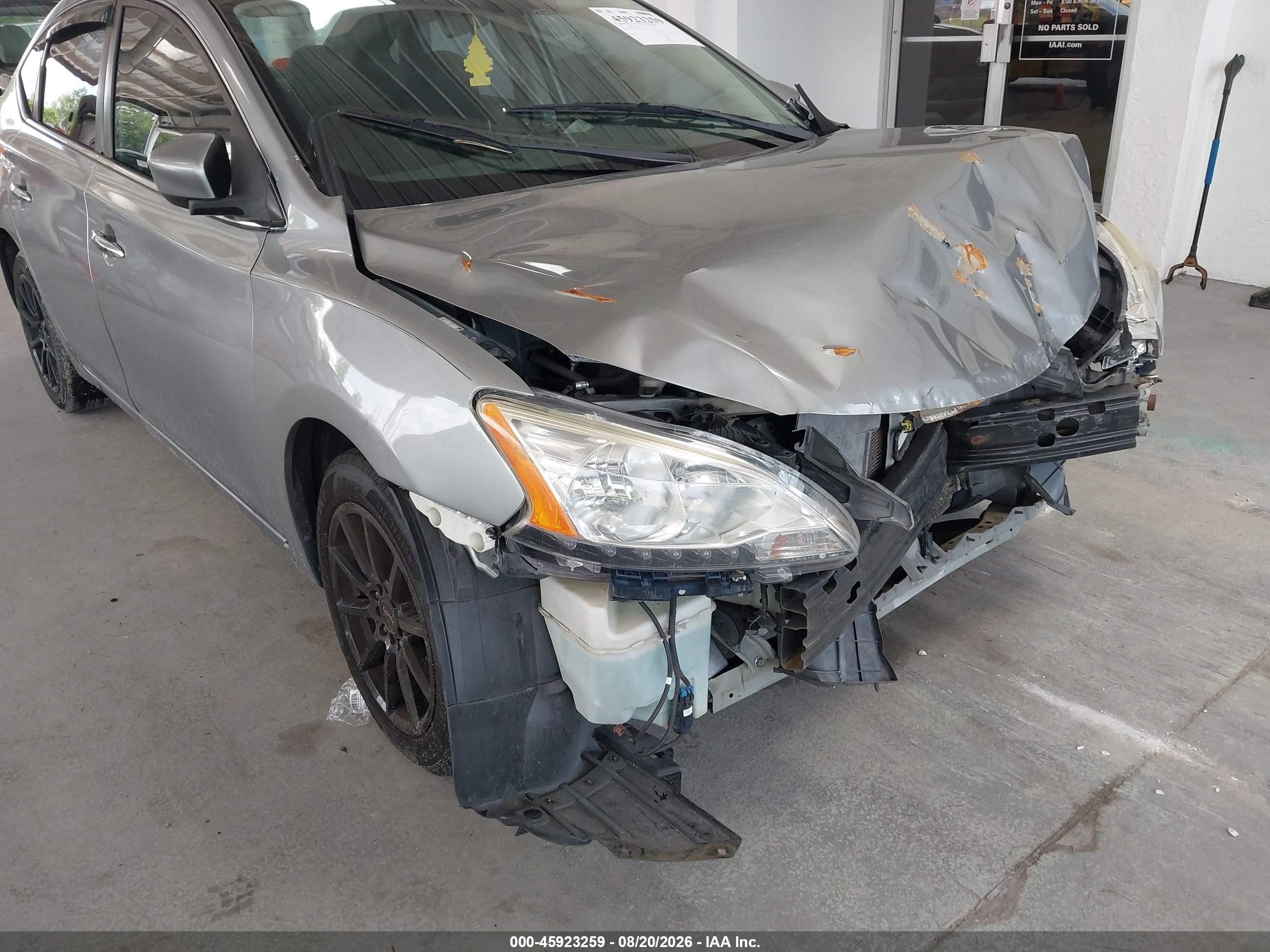 2013 Nissan Sentra S Silver vin: 3N1AB7AP8DL675898