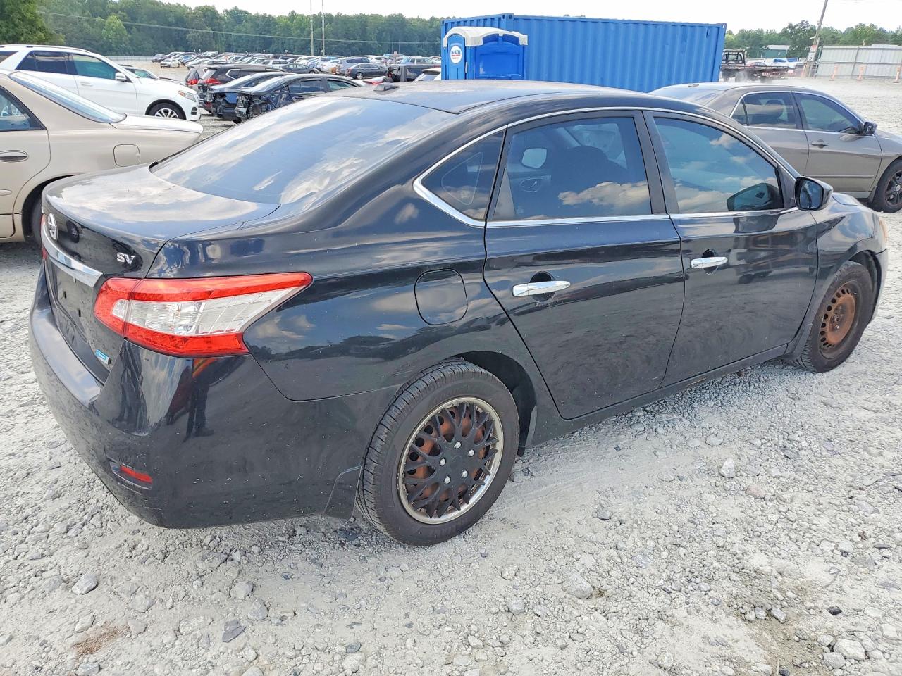 2013 Nissan Sentra S Black vin: 3N1AB7AP8DL691499