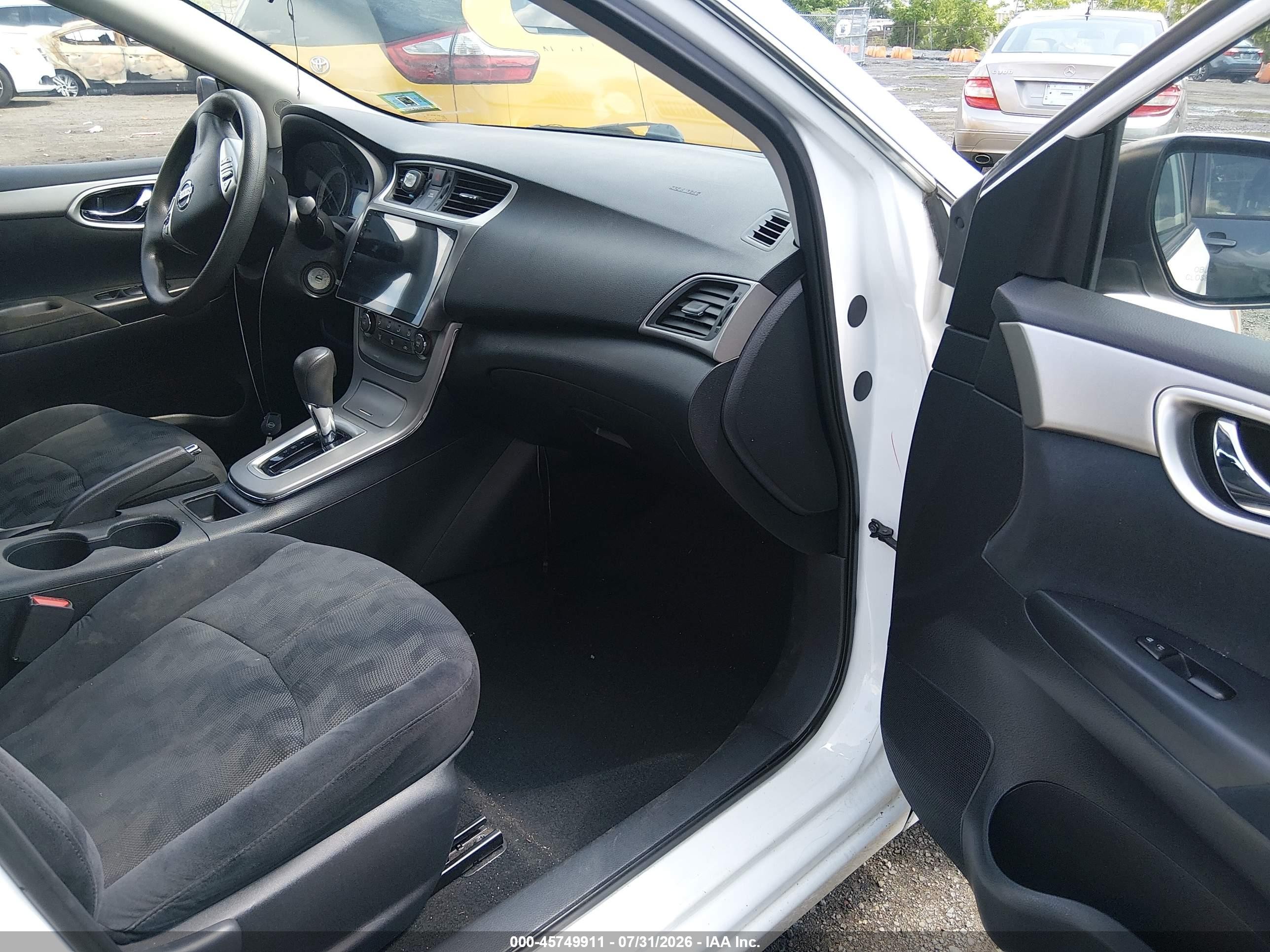 2013 Nissan Sentra Sv White vin: 3N1AB7AP8DL698646