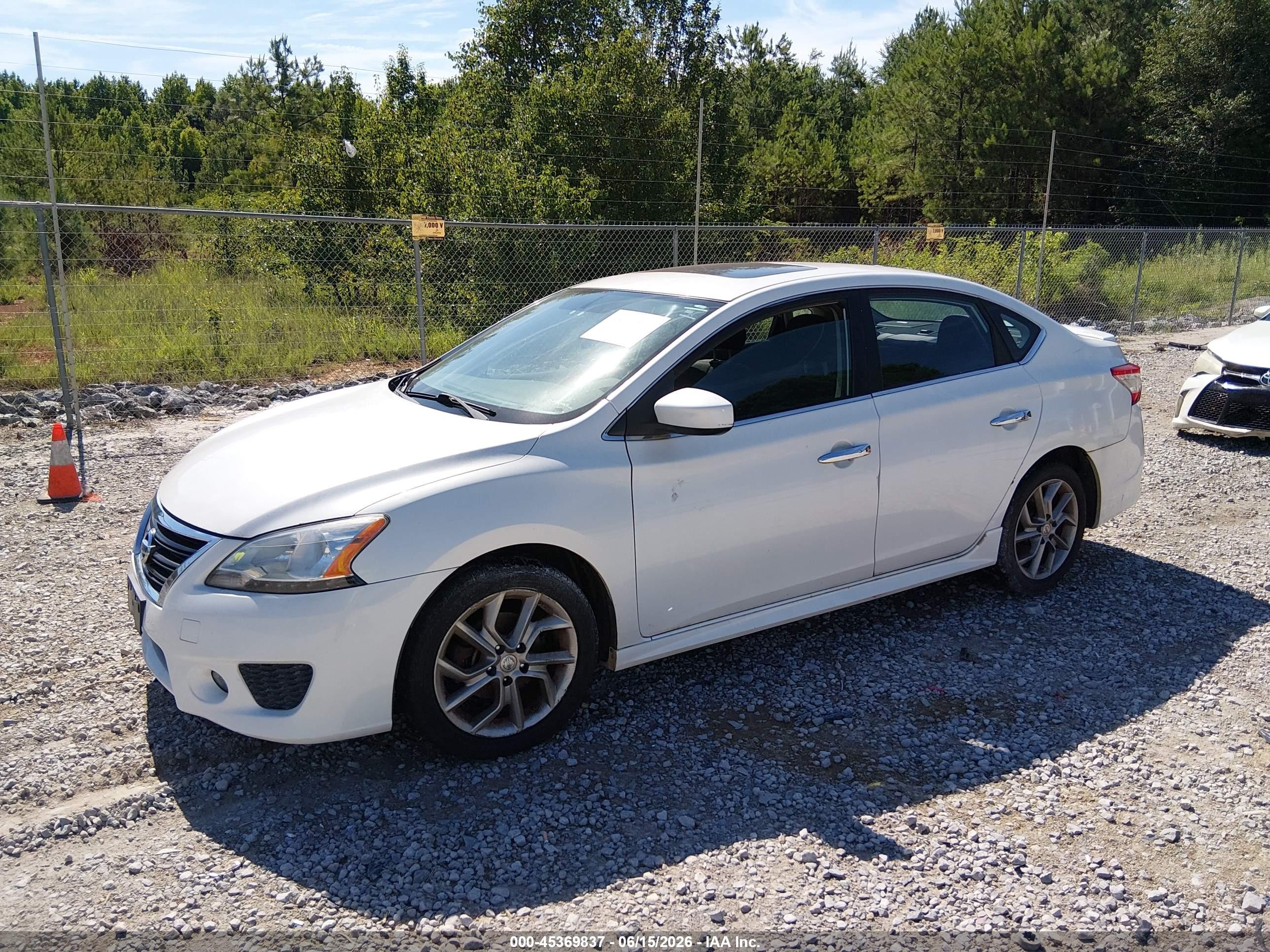 2013 Nissan Sentra Sr White vin: 3N1AB7AP8DL718734