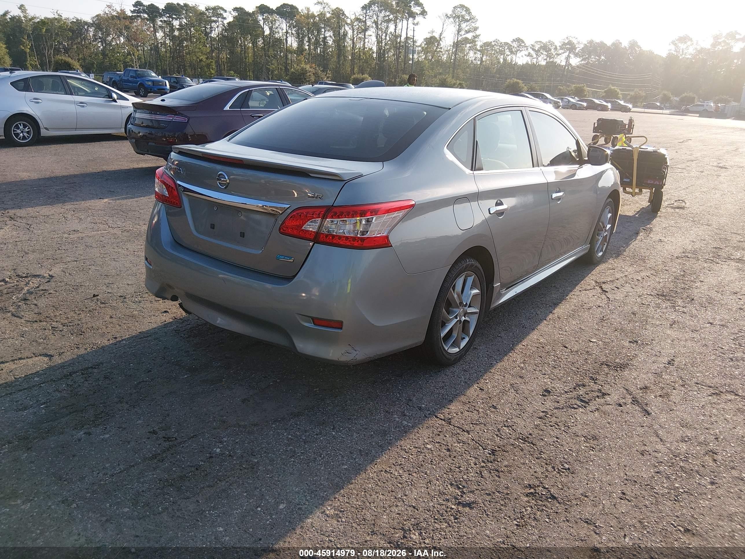 2013 Nissan Sentra Sr Gray vin: 3N1AB7AP8DL723755