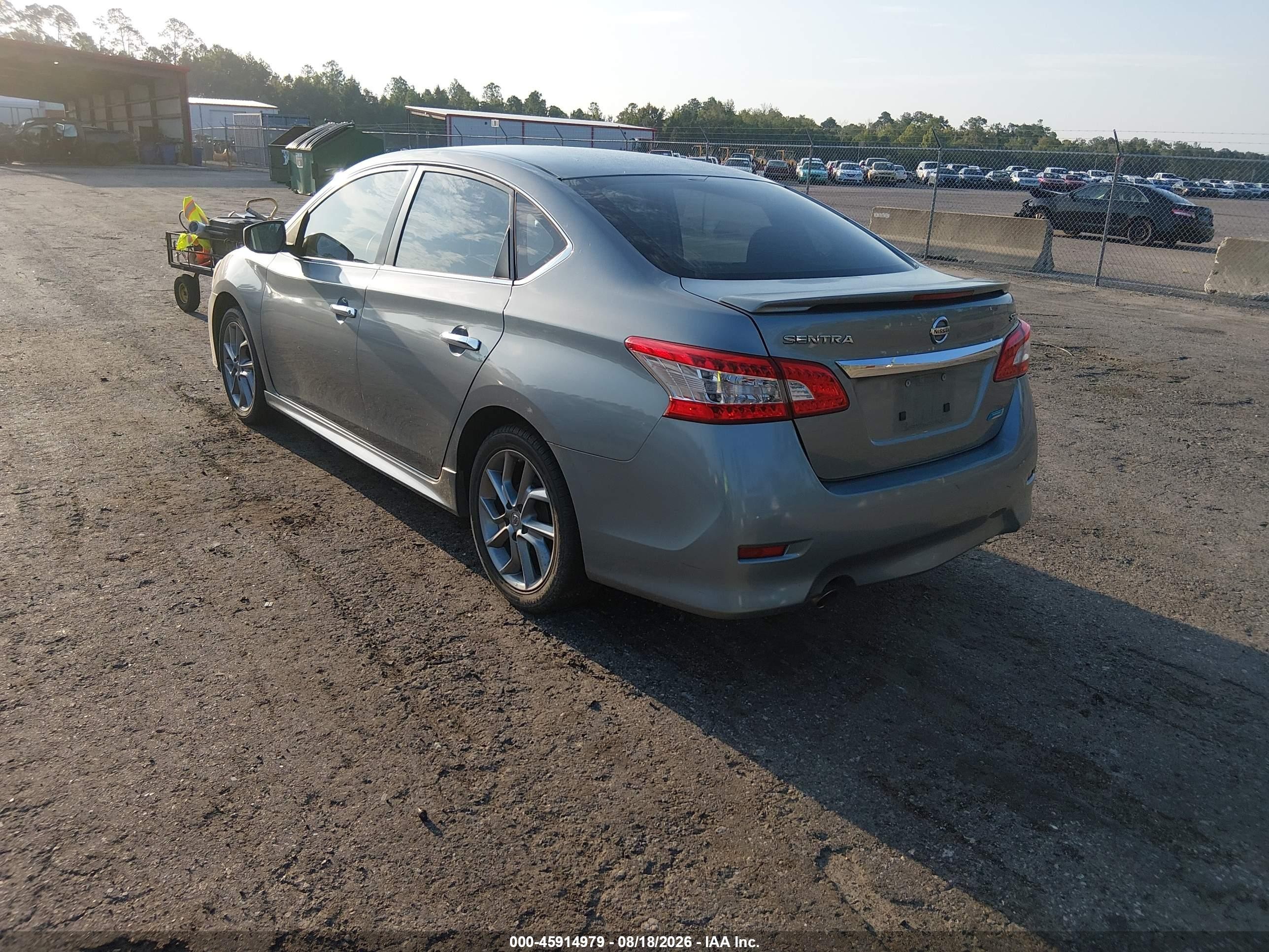 2013 Nissan Sentra Sr Gray vin: 3N1AB7AP8DL723755