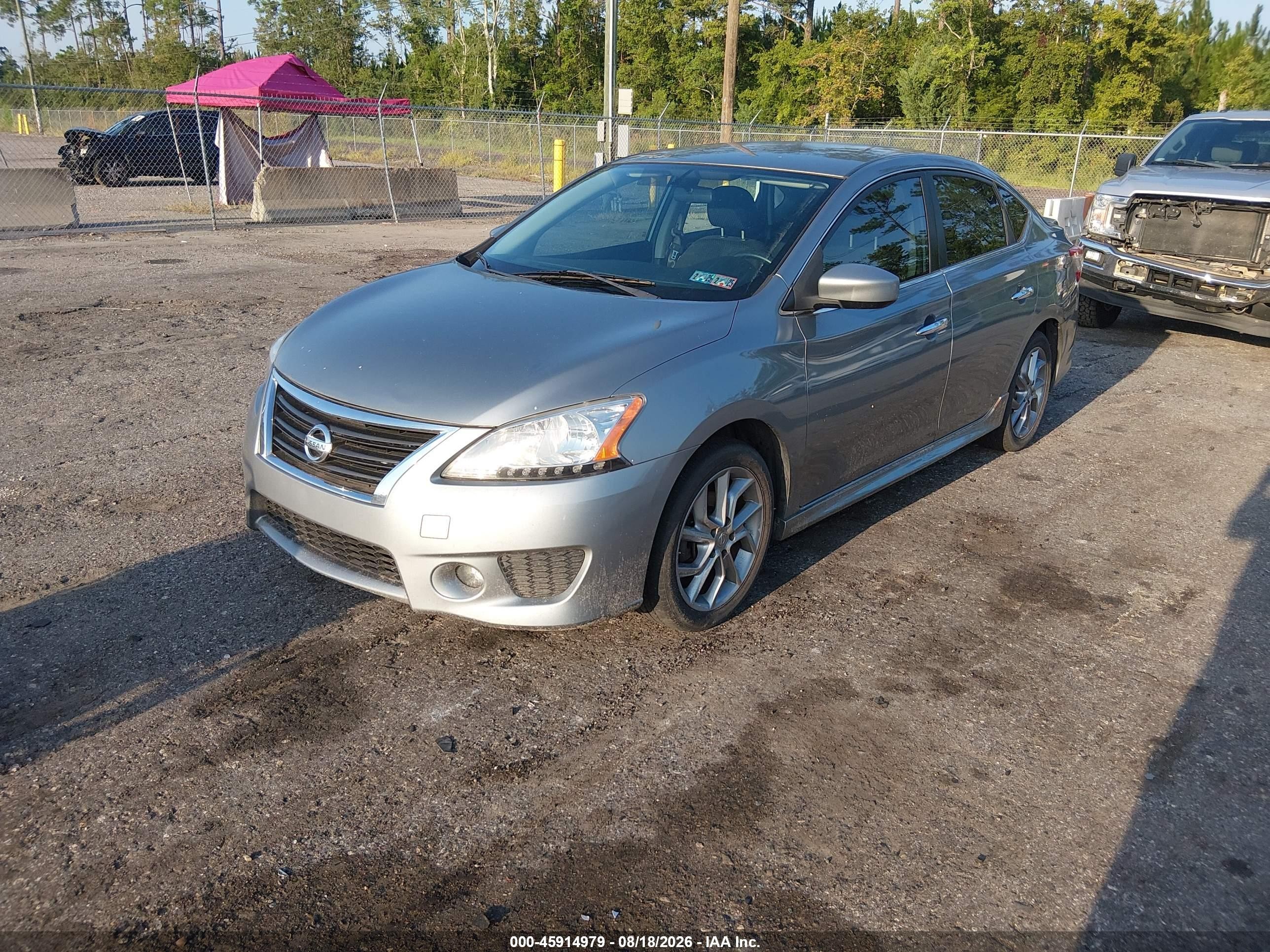 2013 Nissan Sentra Sr Gray vin: 3N1AB7AP8DL723755