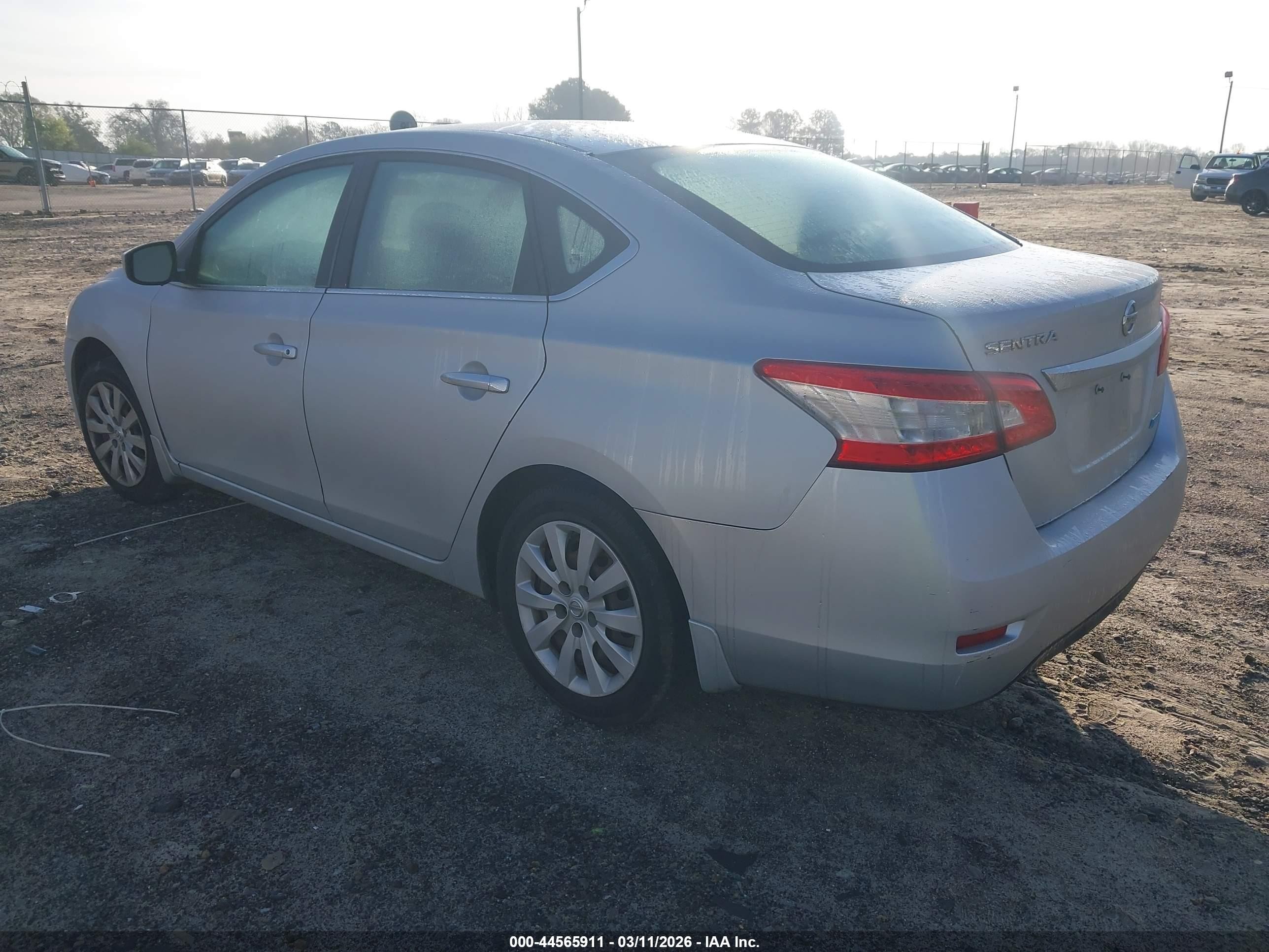 2013 Nissan Sentra S Silver vin: 3N1AB7AP8DL729443