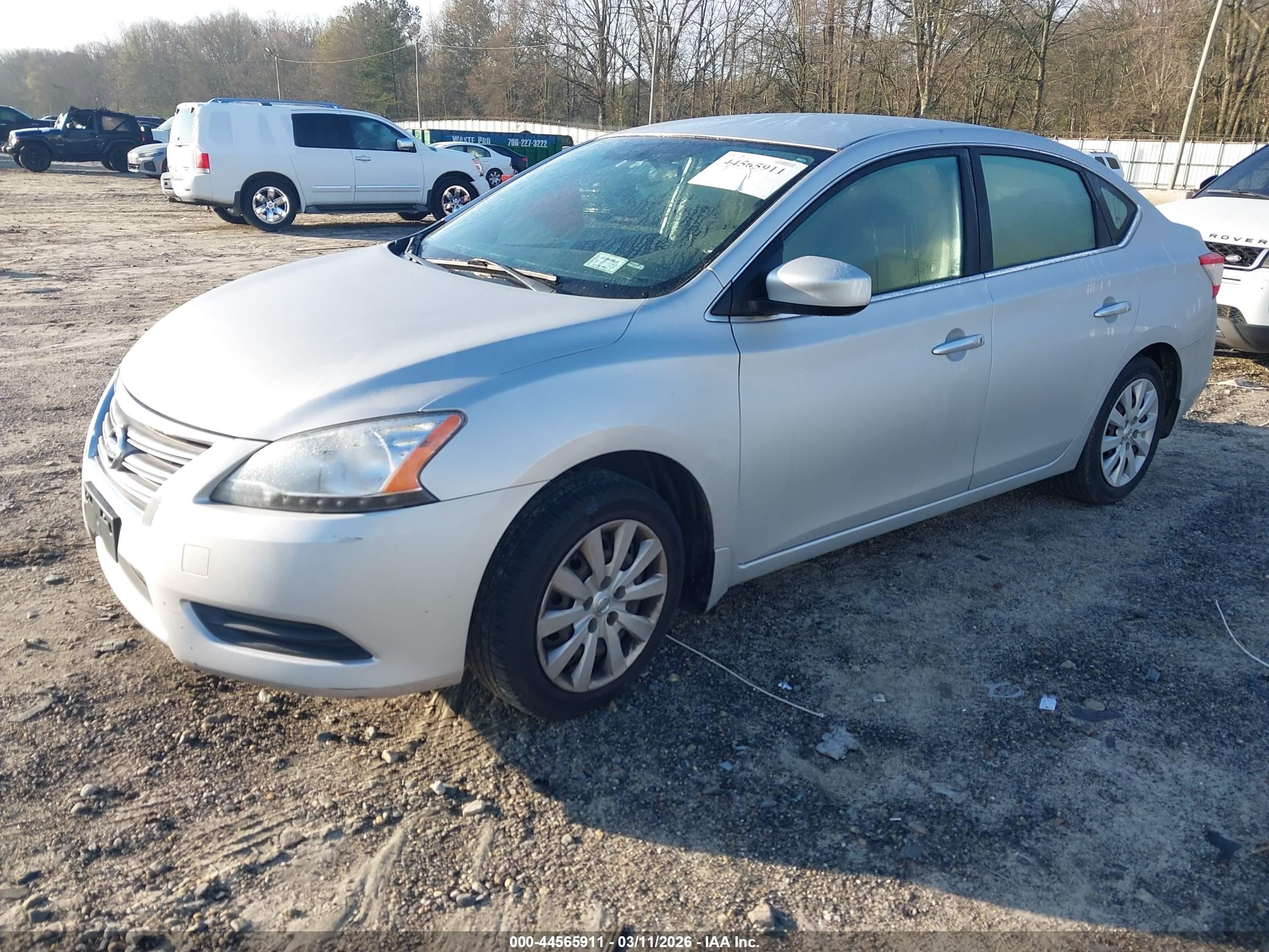 2013 Nissan Sentra S Silver vin: 3N1AB7AP8DL729443