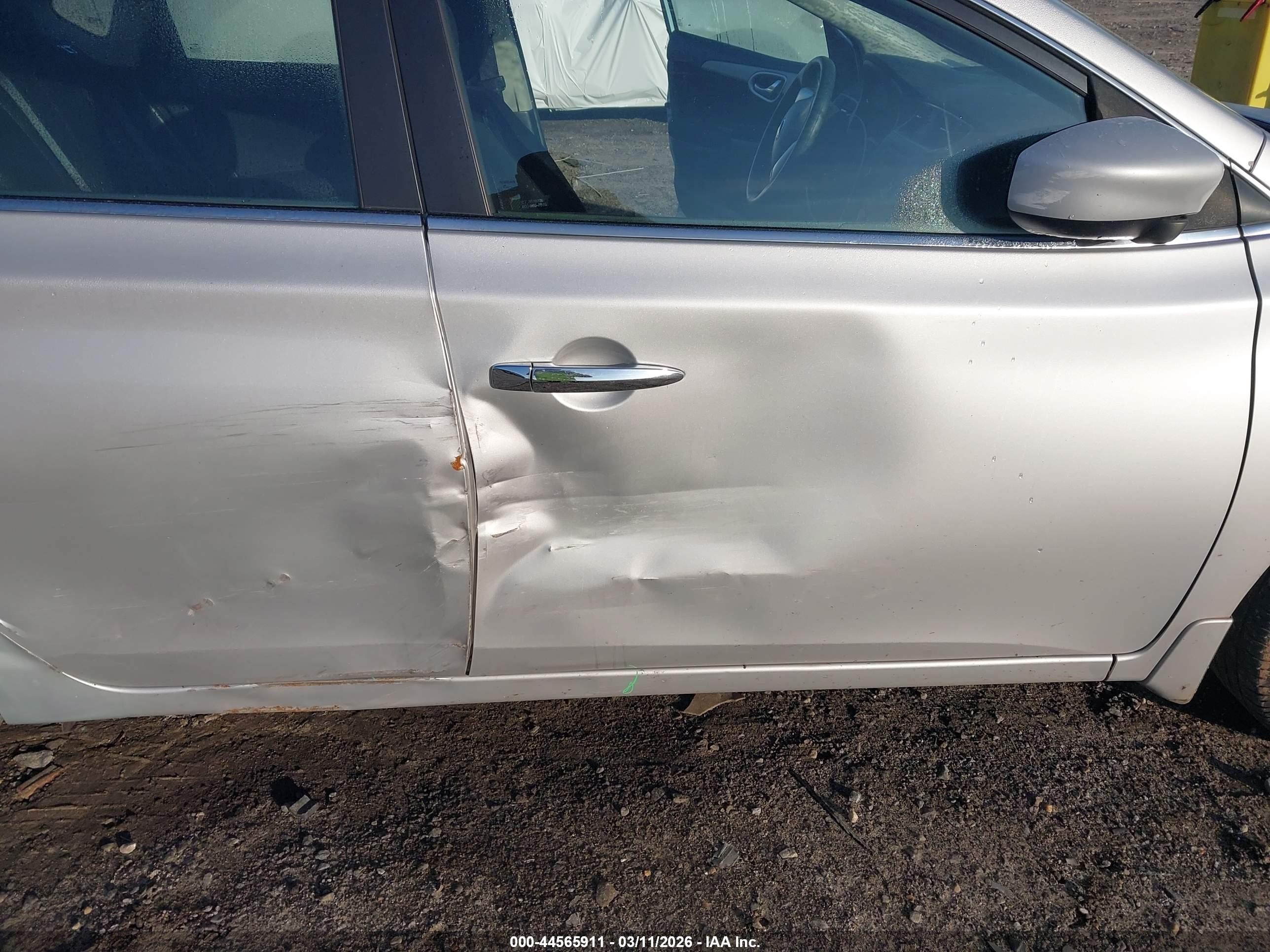2013 Nissan Sentra S Silver vin: 3N1AB7AP8DL729443
