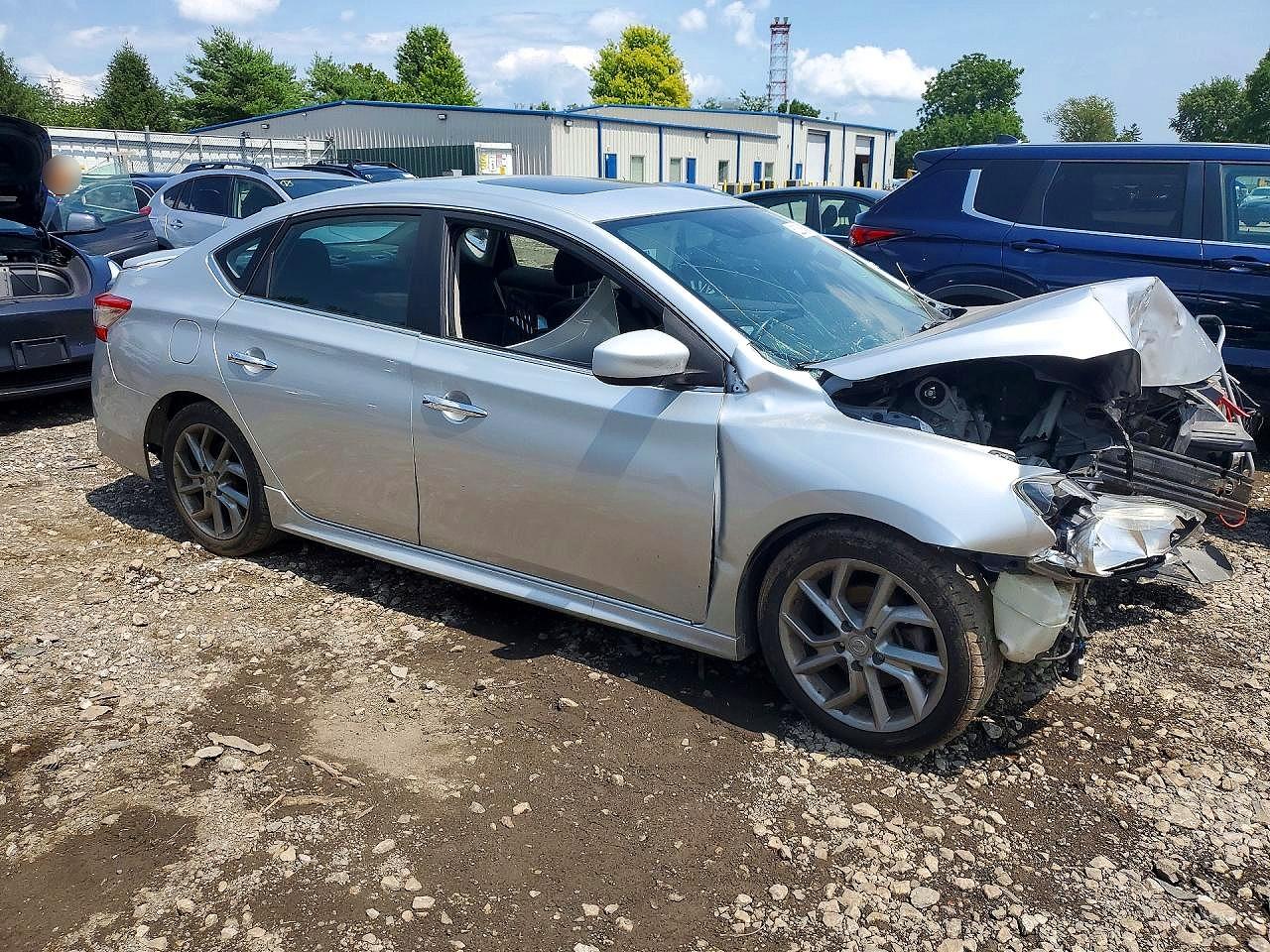 2013 Nissan Sentra S Silver vin: 3N1AB7AP8DL729460