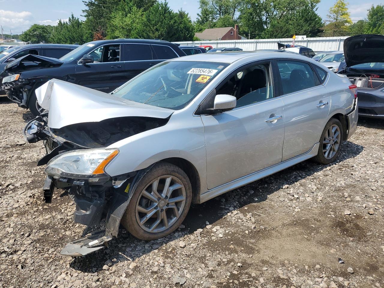 2013 Nissan Sentra S Silver vin: 3N1AB7AP8DL729460